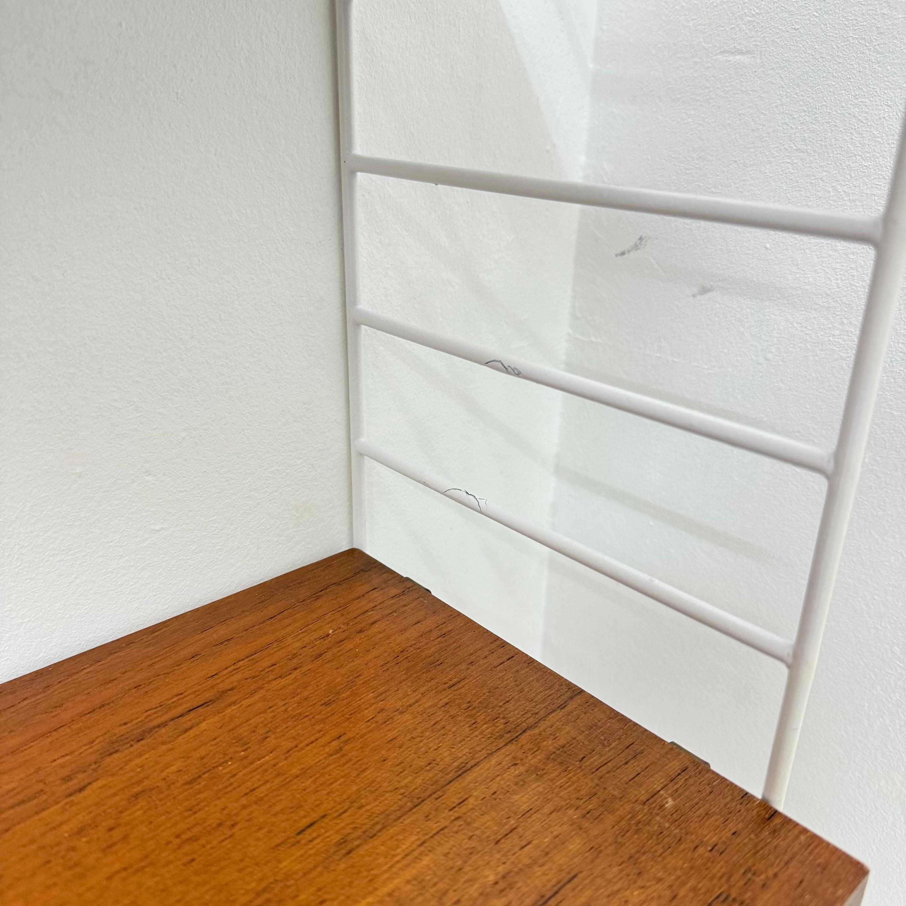 Mid-Century Nisse Strinning string design teak wall unit , 1960s For Sale 14