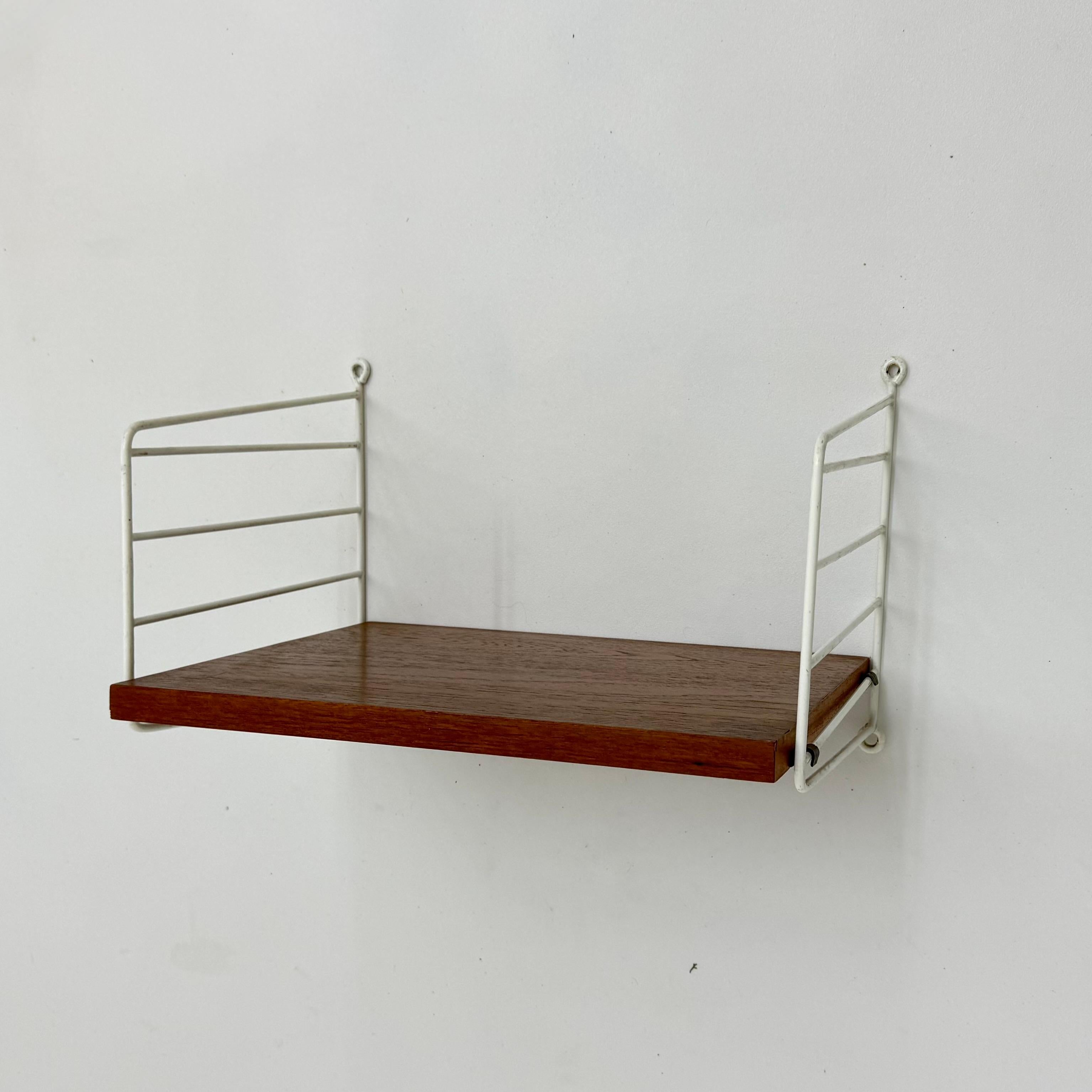 Mid-Century Nisse Strinning string design teak wall unit , 1960s For Sale 2