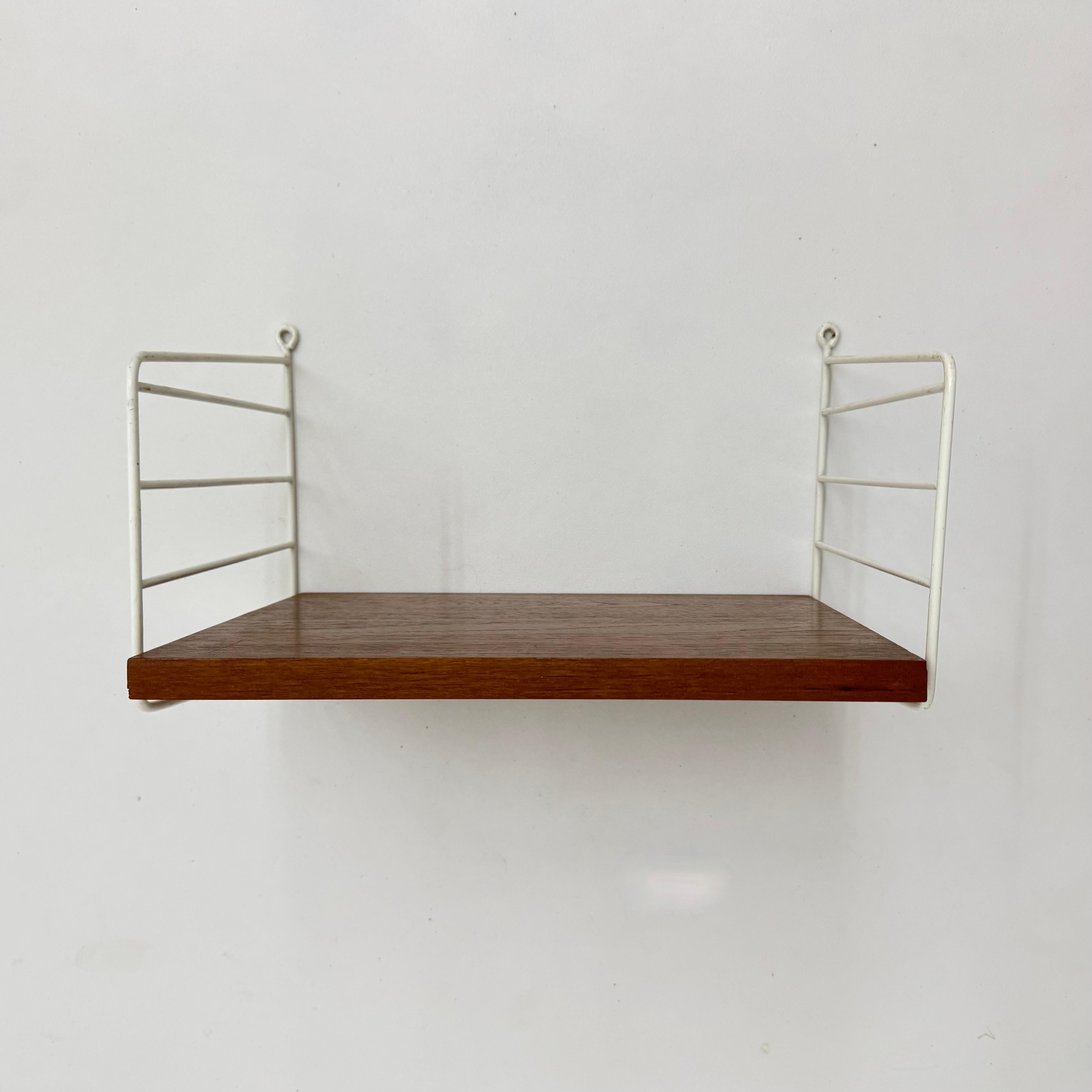 Mid-Century Nisse Strinning string design teak wall unit , 1960s For Sale 5