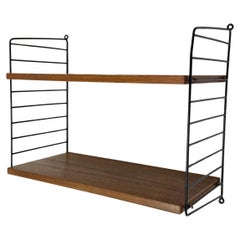 Mueble alto de teca de mediados de siglo Nisse Strinning string design , años 60