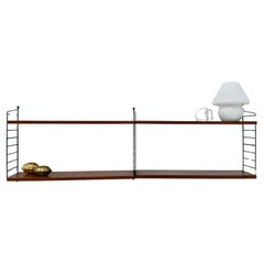 Mid-Century Nisse Strinning string design teak wall unit , 1960s