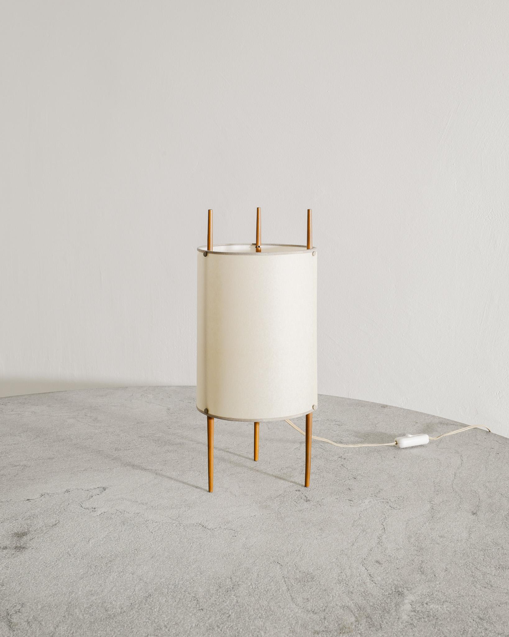 Très rare lampe de bureau cylindrique 