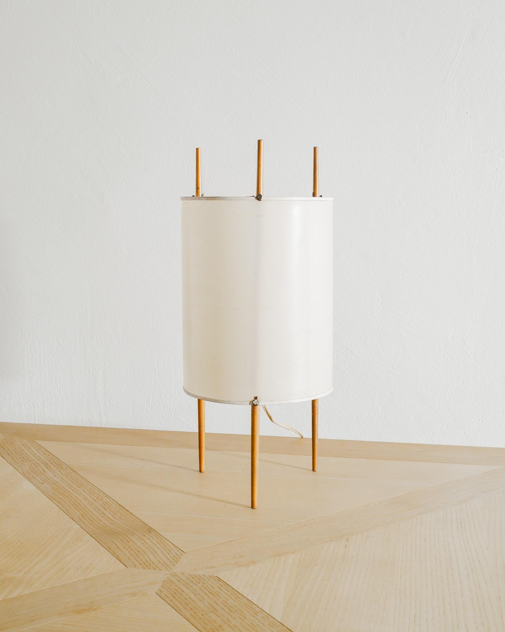 Très rare lampe de bureau cylindrique 