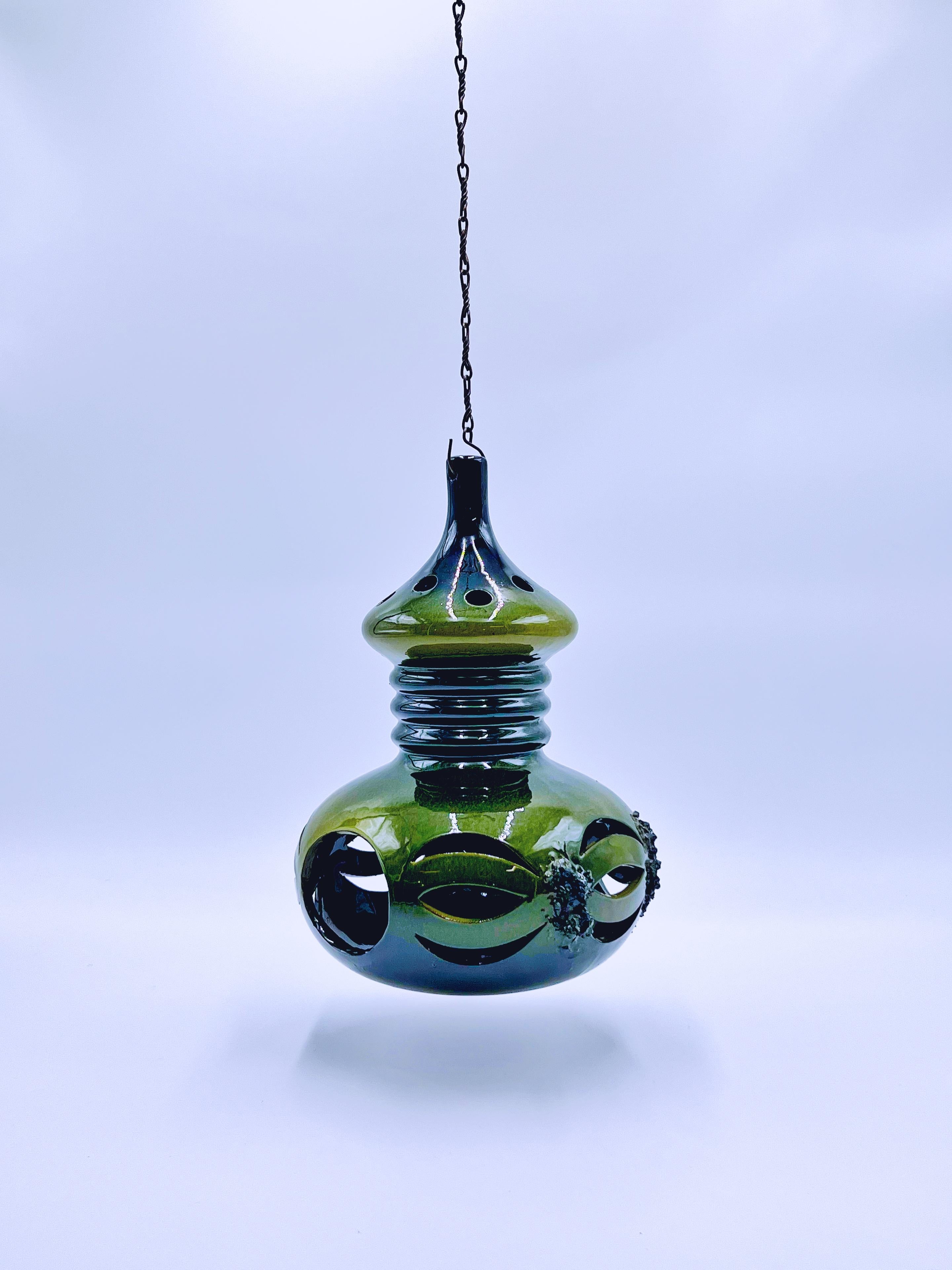 Colgante de cerámica nórdica de mediados de siglo para candelitas y plantas, c.1960 Escandinavo moderno en venta