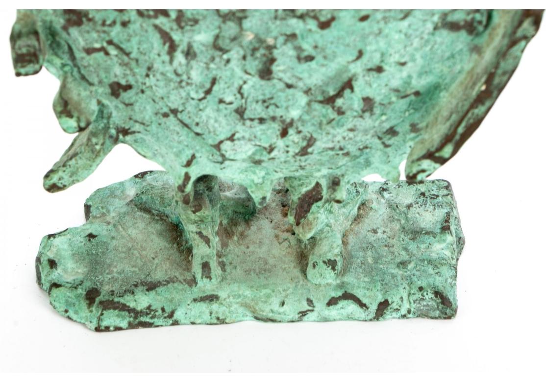 Norma Flanagan Brutalist Bronze Eule Skulptur Mitte des Jahrhunderts (amerikanisch) im Angebot