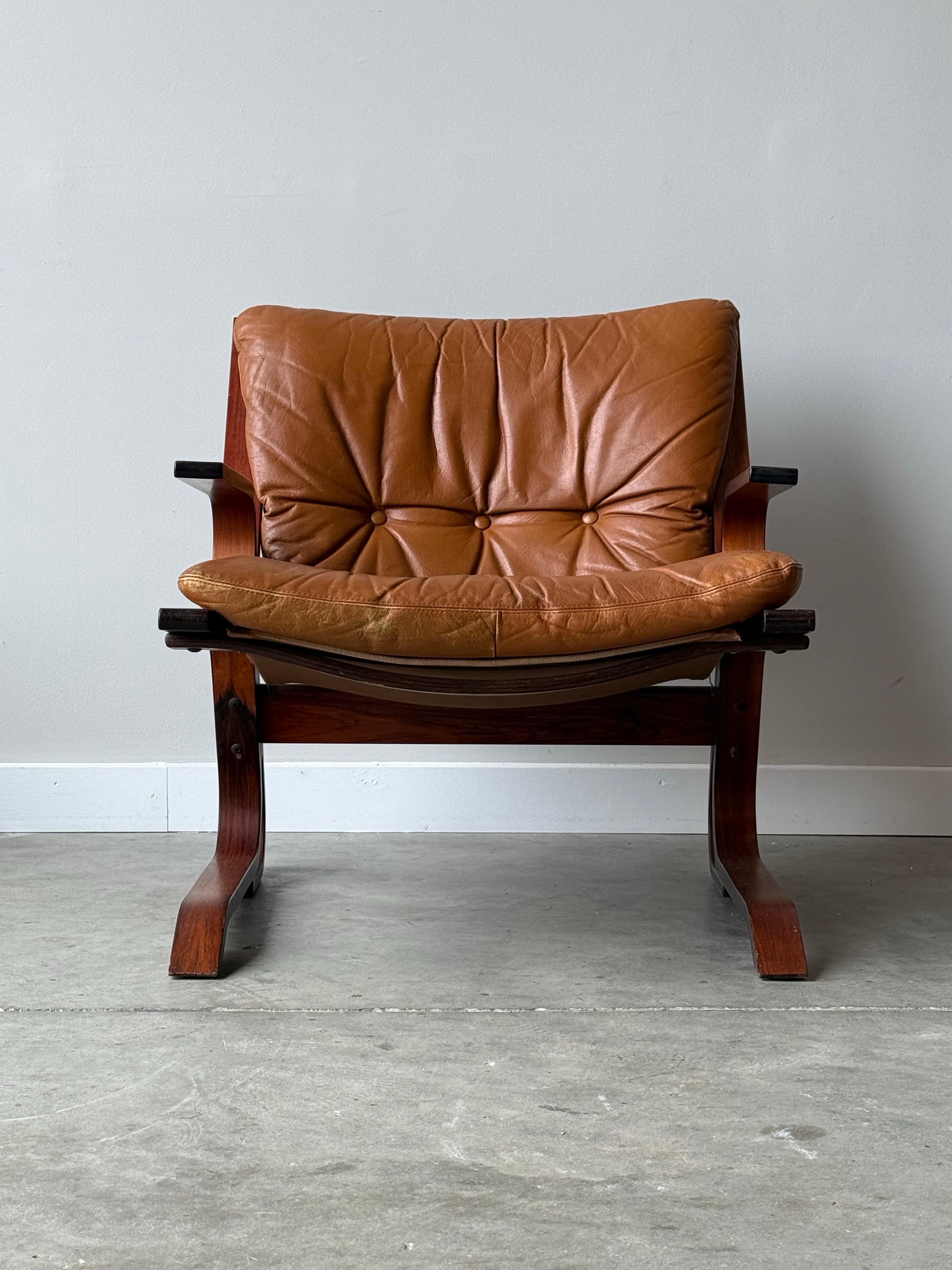 Mid-Century Norwegian Armchair by Oddvin Rykken for Rybo and Co. In Good Condition In Raleigh, NC