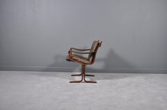 Midcentury Norwegian Ingmar Relling Westnofa 'Siesta' Leather Lounge Chair