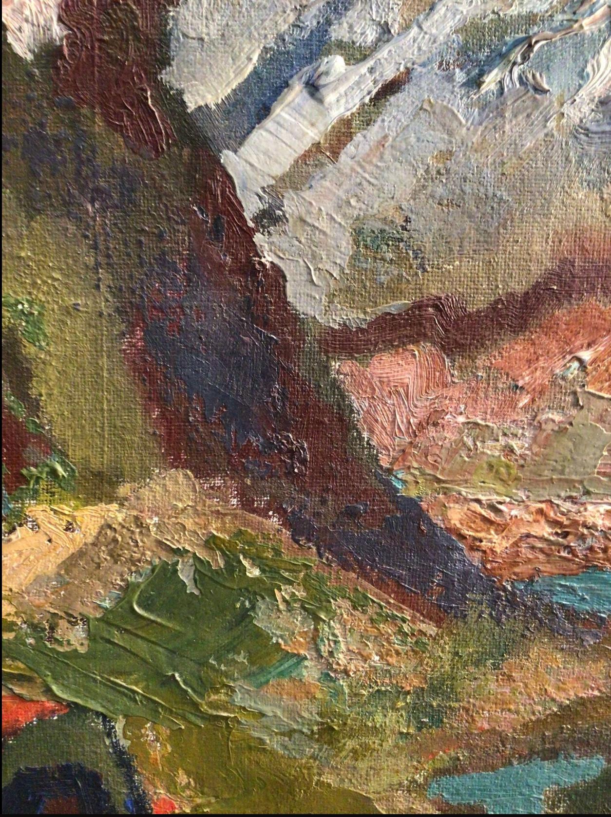 Mid c20th Norwegian Landscape oil painting by Swedish artist Nordencreutz 3