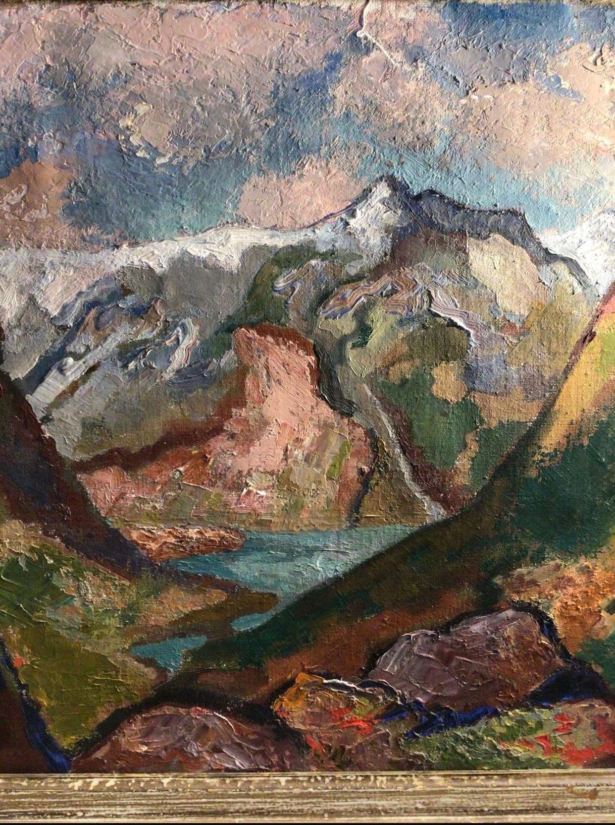 Mid-20th Century Mid c20th Norwegian Landscape oil painting by Swedish artist Nordencreutz