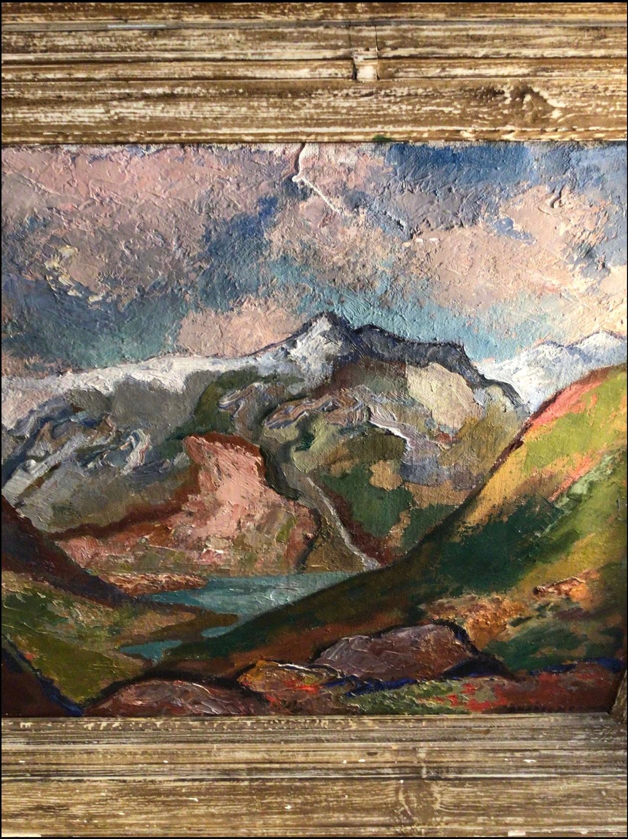 Mid c20th Norwegian Landscape oil painting by Swedish artist Nordencreutz 2