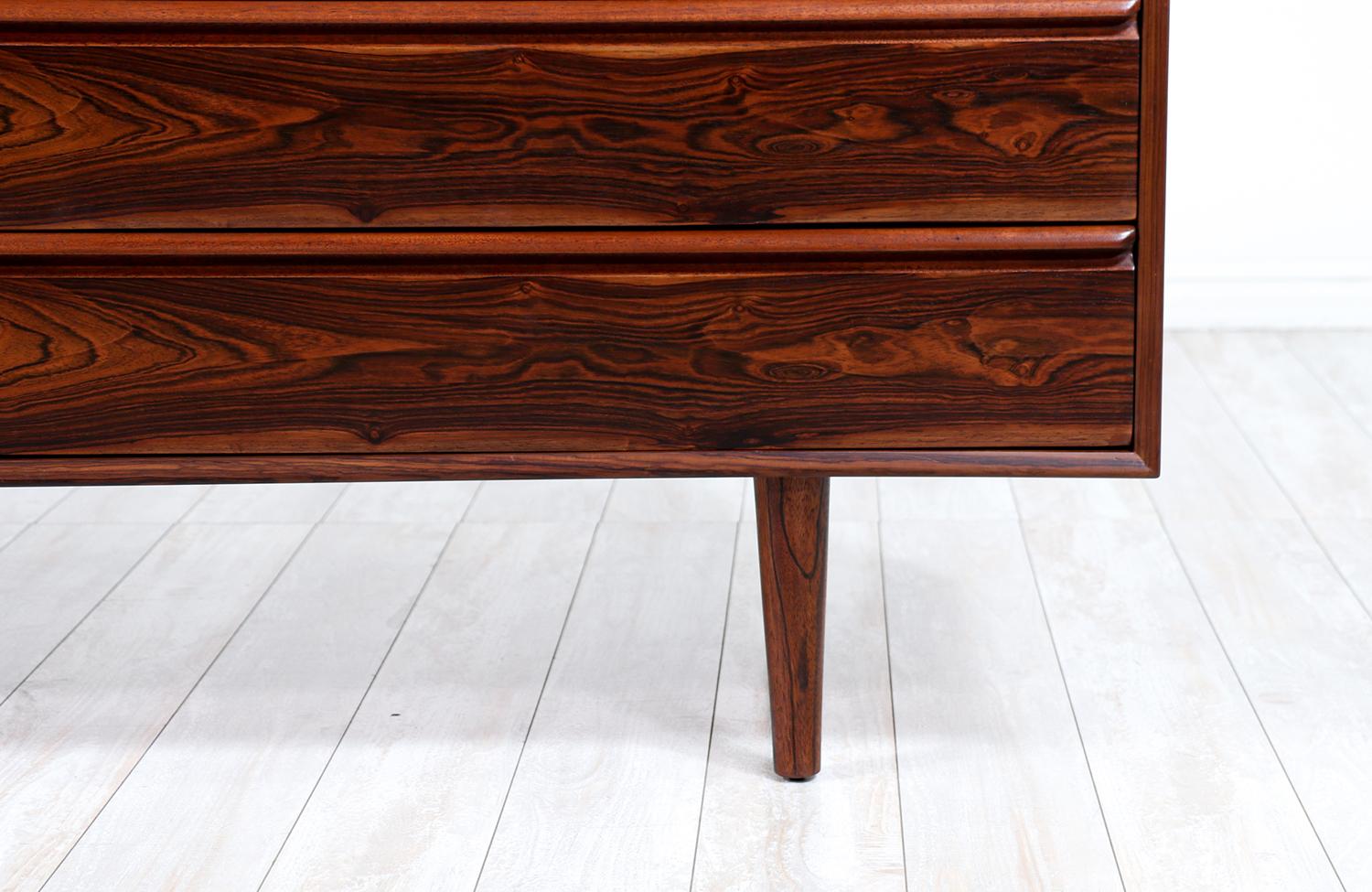 Mid-Century Norwegian Modern Rosewood 8-Drawer Dresser by Westnofa 4