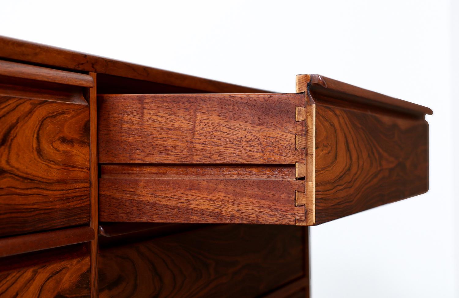 Mid-Century Norwegian Modern Rosewood 8-Drawer Dresser by Westnofa 6