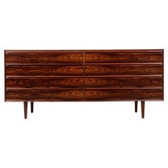 Mid-Century Norwegian Modern Rosewood 8-Drawer Dresser by Westnofa