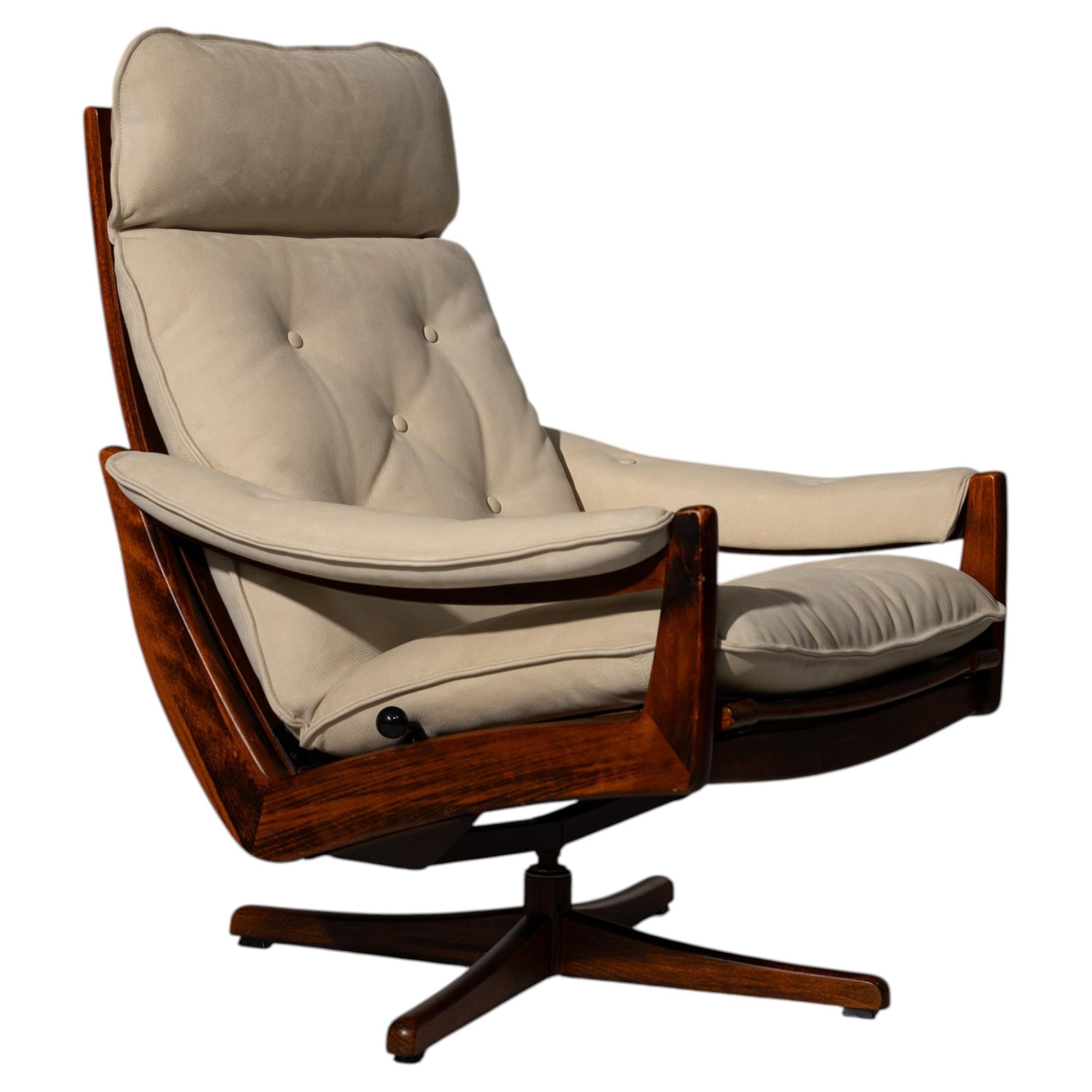 Mid-Century Norwegian Reclining Lounge Chair, 1960s, by Lied Møbler
