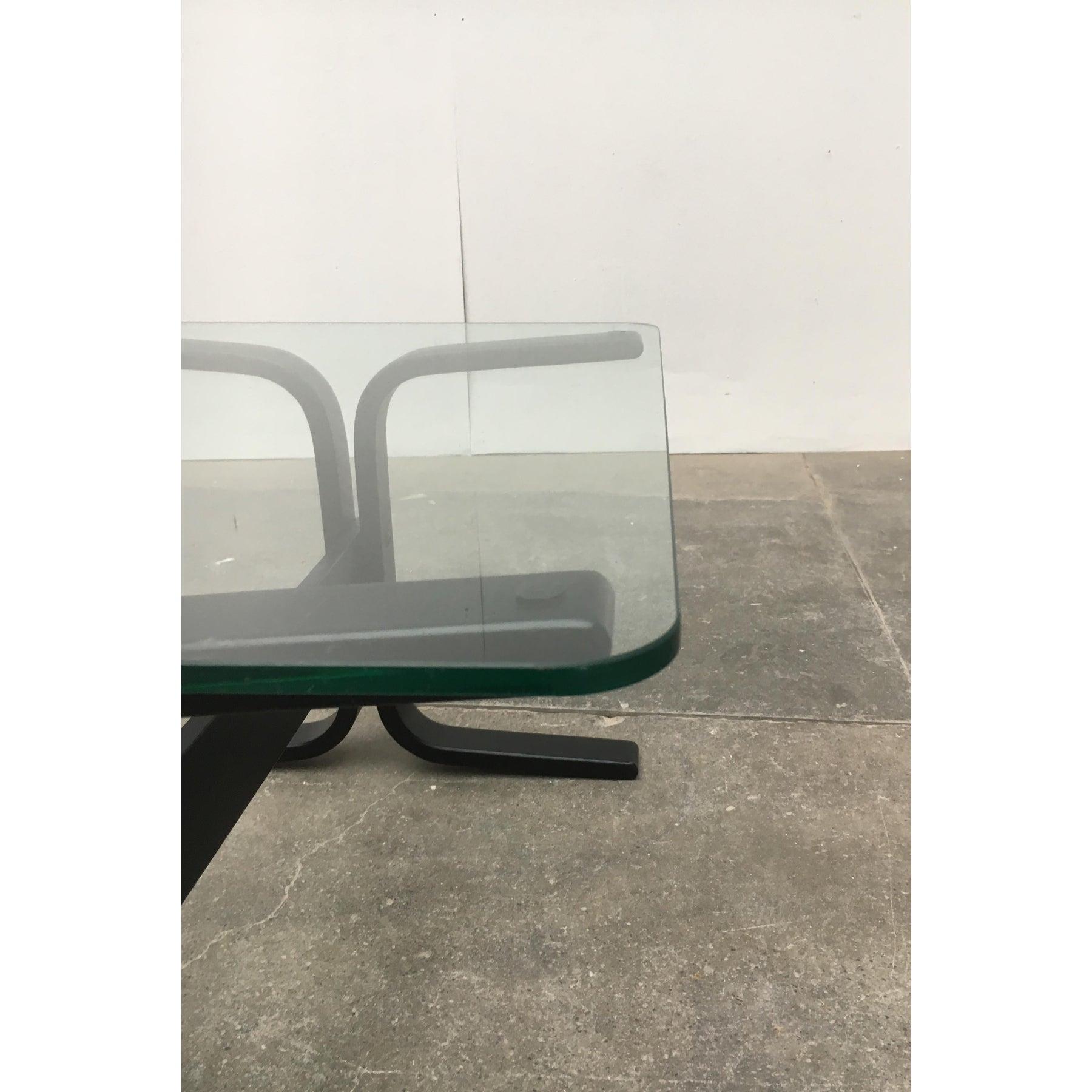 Table d'appoint norvégienne du milieu du siècle dernier en verre Siesta par Ingmar Relling, années 1960 en vente 1