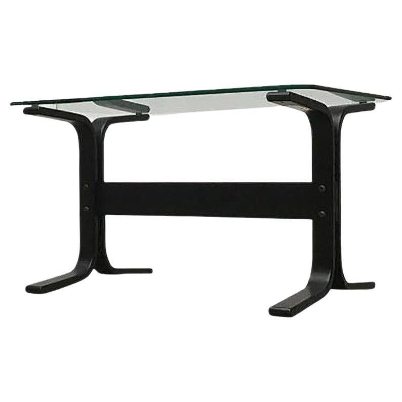 Table d'appoint norvégienne du milieu du siècle dernier en verre Siesta par Ingmar Relling, années 1960