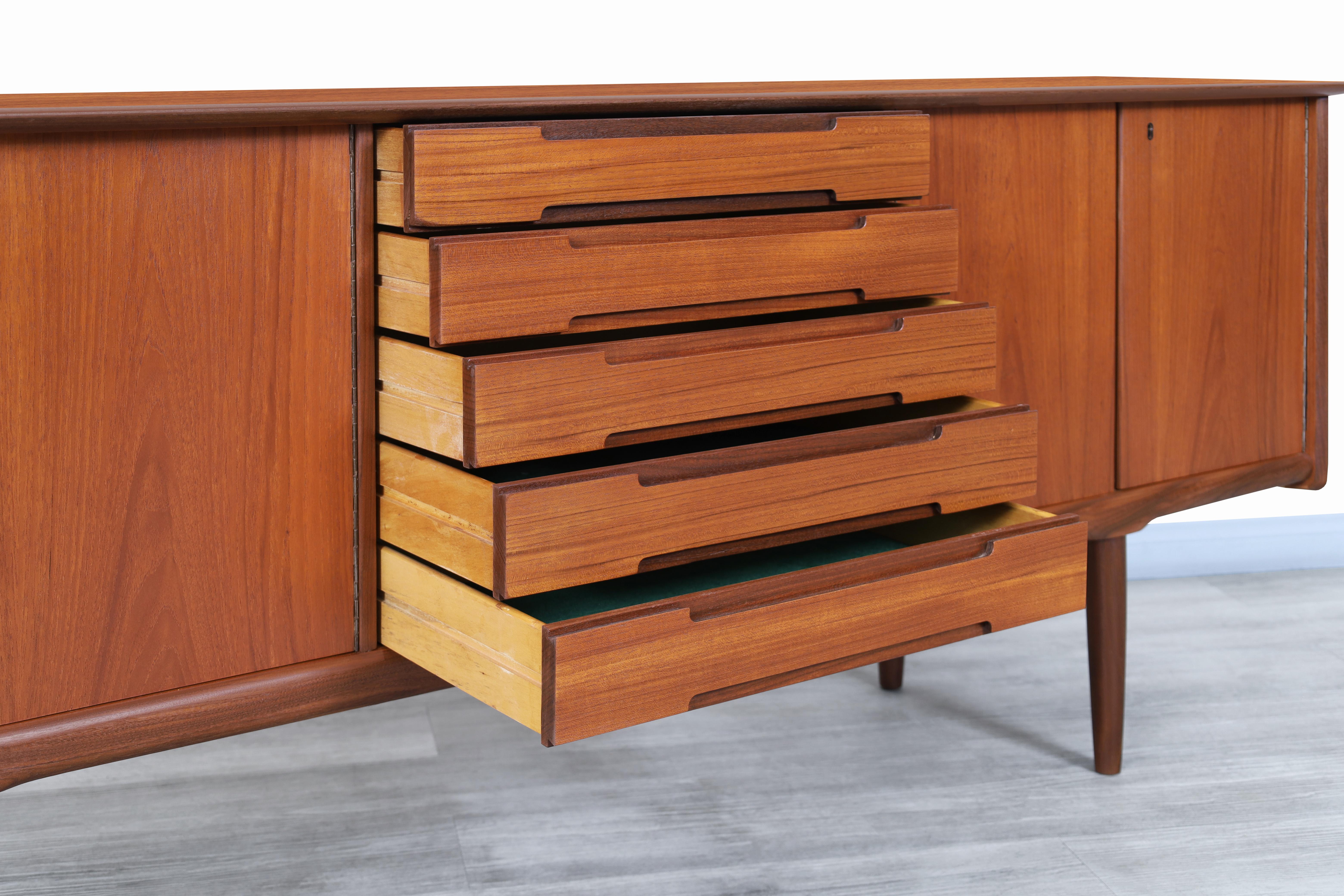 Mid-20th Century Mid Century Norwegian Teak Credenza by Arnt Sorheim