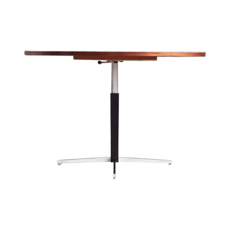Mid Century Norwegian Westnofa Solid Teak Round Dining Table, 1960s