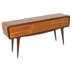 Mid-Century O. Borsani Briar Sideboard with Drawers, 50s Italy