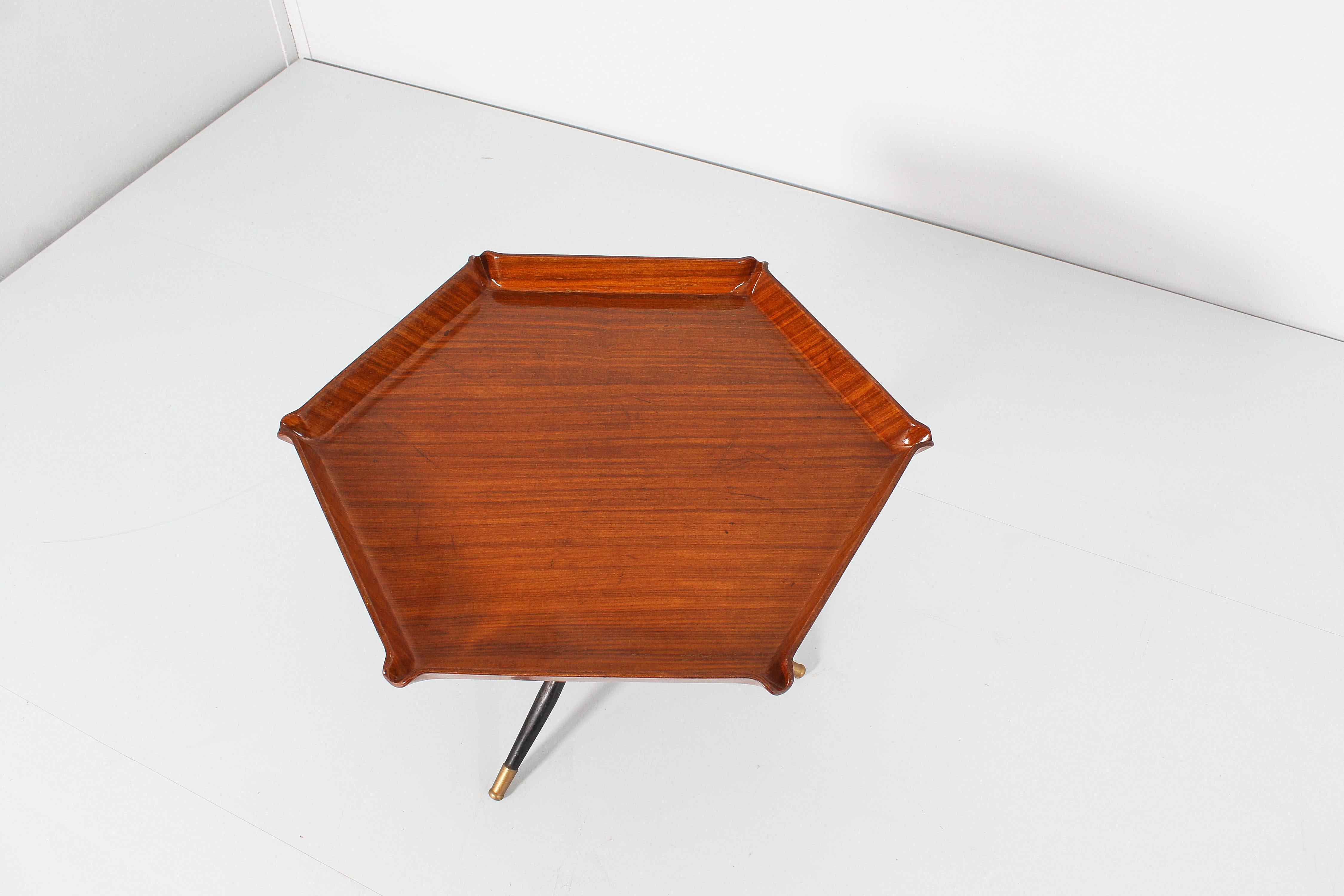italien Table basse octogonale O. Borsani du milieu du siècle dernier, Italie, années 50 en vente