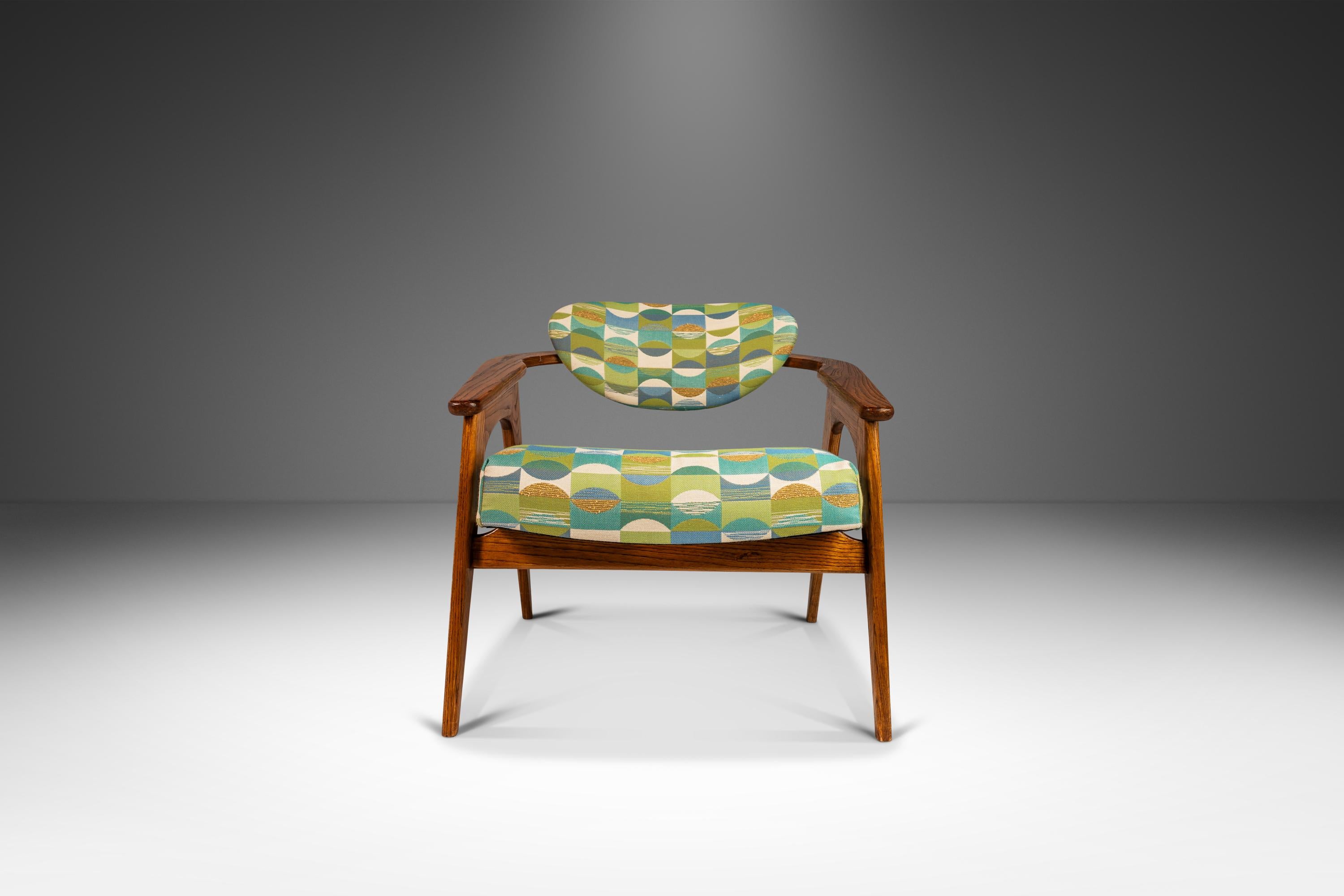 Silla de capitán 916-CC de roble de mediados de siglo de Adrian Pearsall, EE.UU., c. 1960 mediados del siglo XX en venta