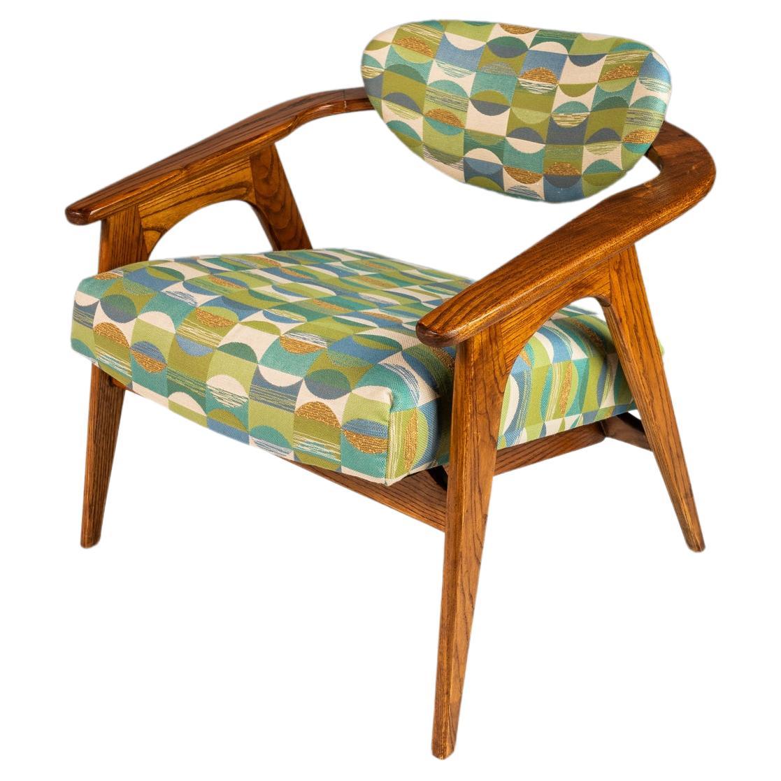 Mid-Century Oak 916-CC Captains Chair by Adrian Pearsall, USA, c. 1960's For Sale