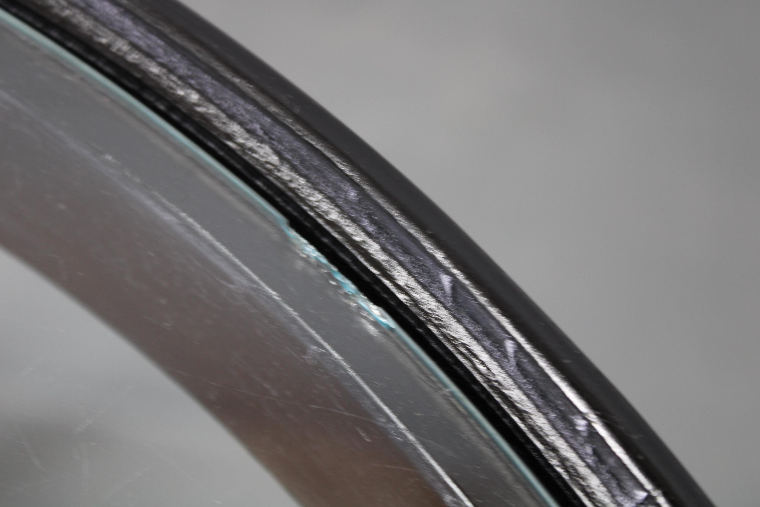 Mesa baja redonda de roble y cristal de mediados de siglo de Kropáček & Koželka en venta 6