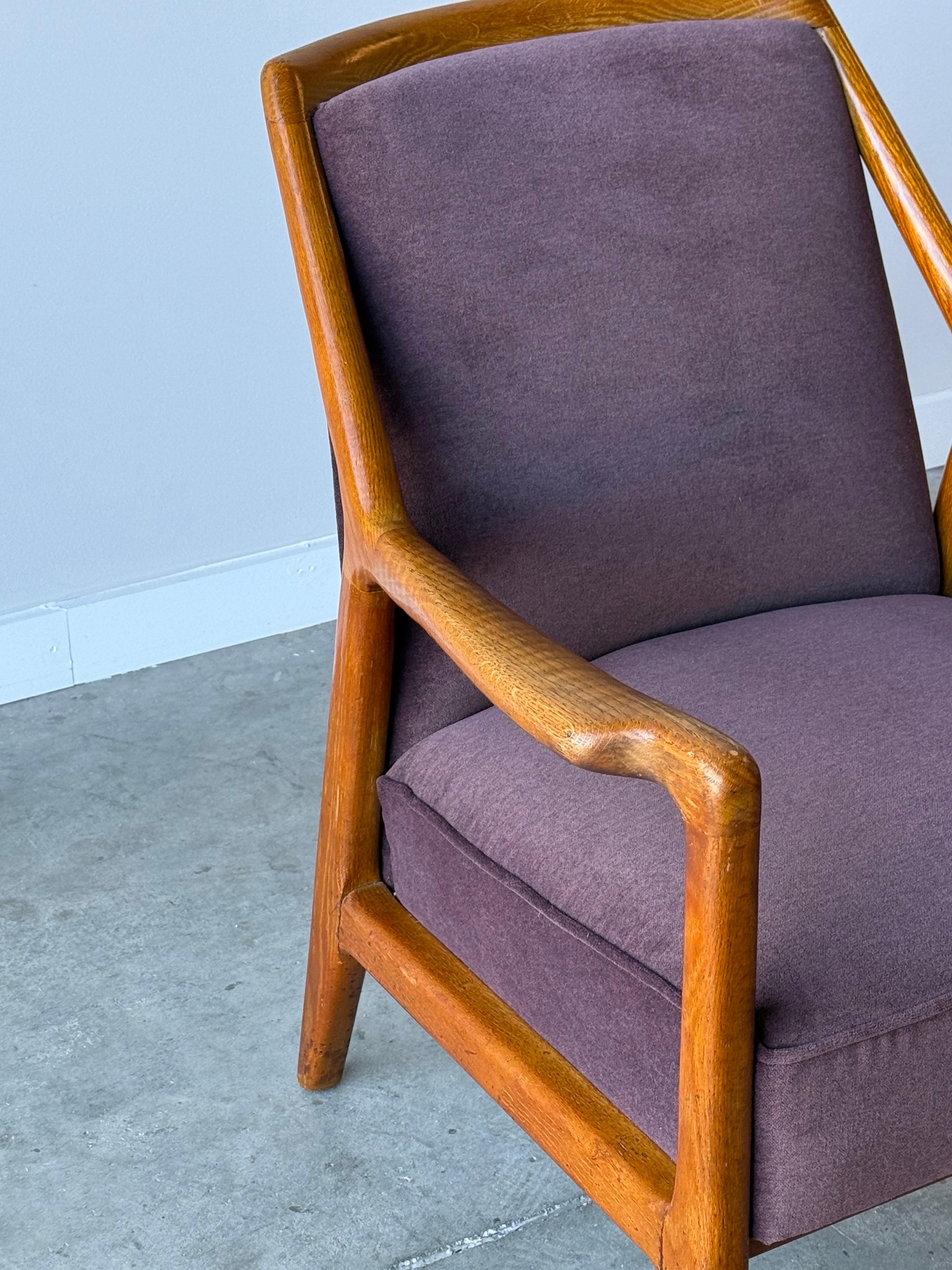 Metà XX secolo Poltrona Mid-Century Oak di Jack Van der Molen in vendita