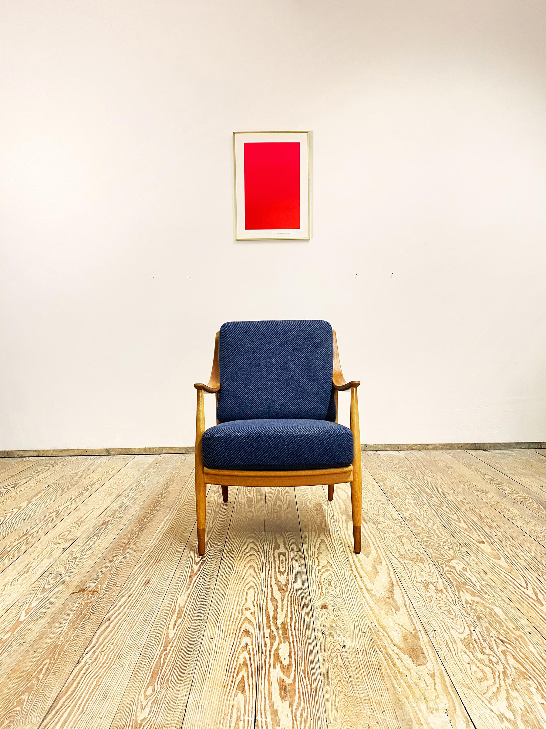 Mid-Century Modern Mid-Century Oak Armchair by Peter Hvidt, France & Daverkosen, Denmark, 1950s