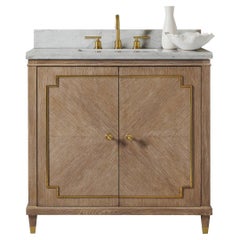 Vanità da bagno in Oak del Mid Century