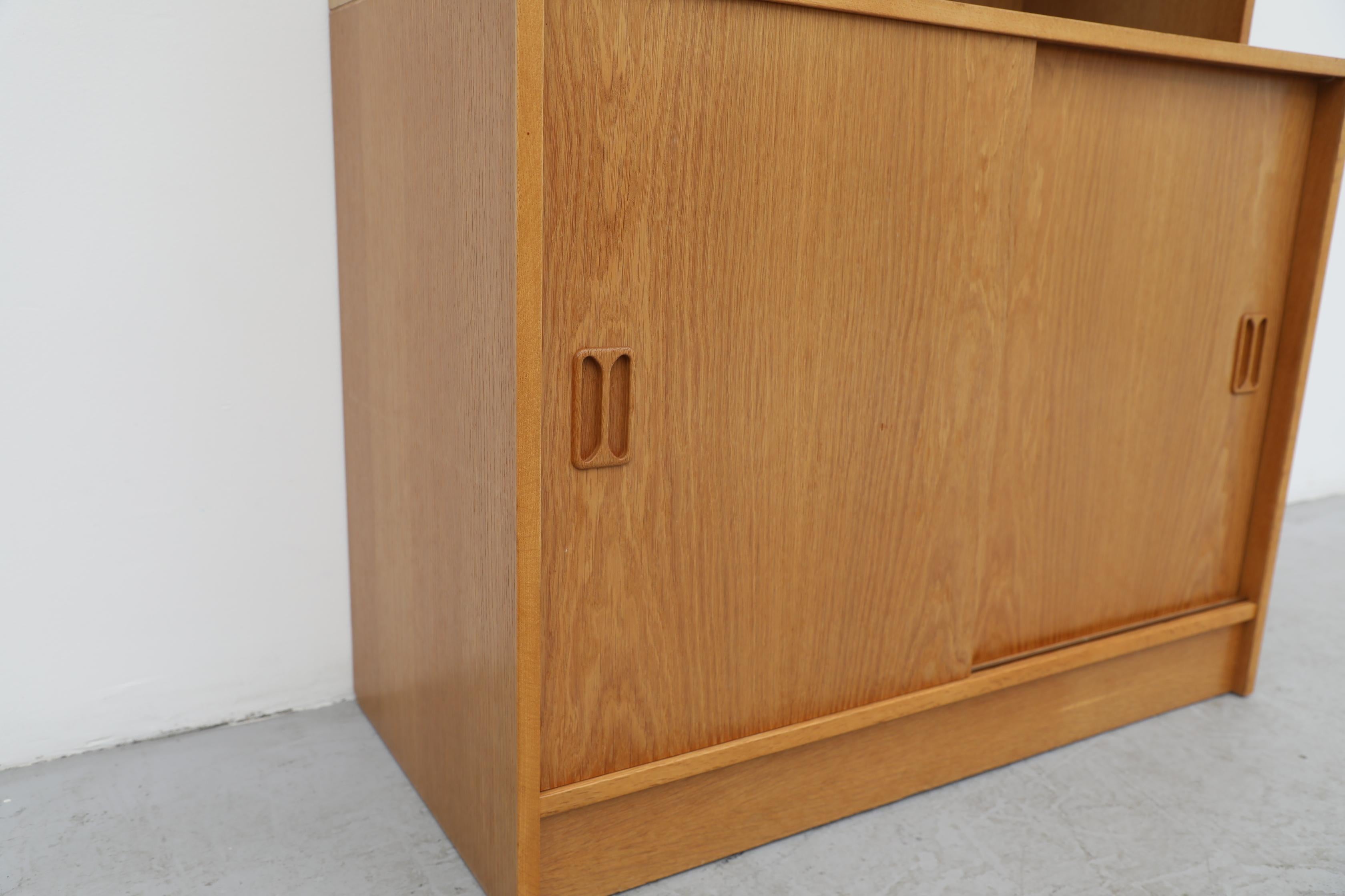 Mid-Century Oak Bookcase with Upper and Lower Cabinets by Niels Andersen 5