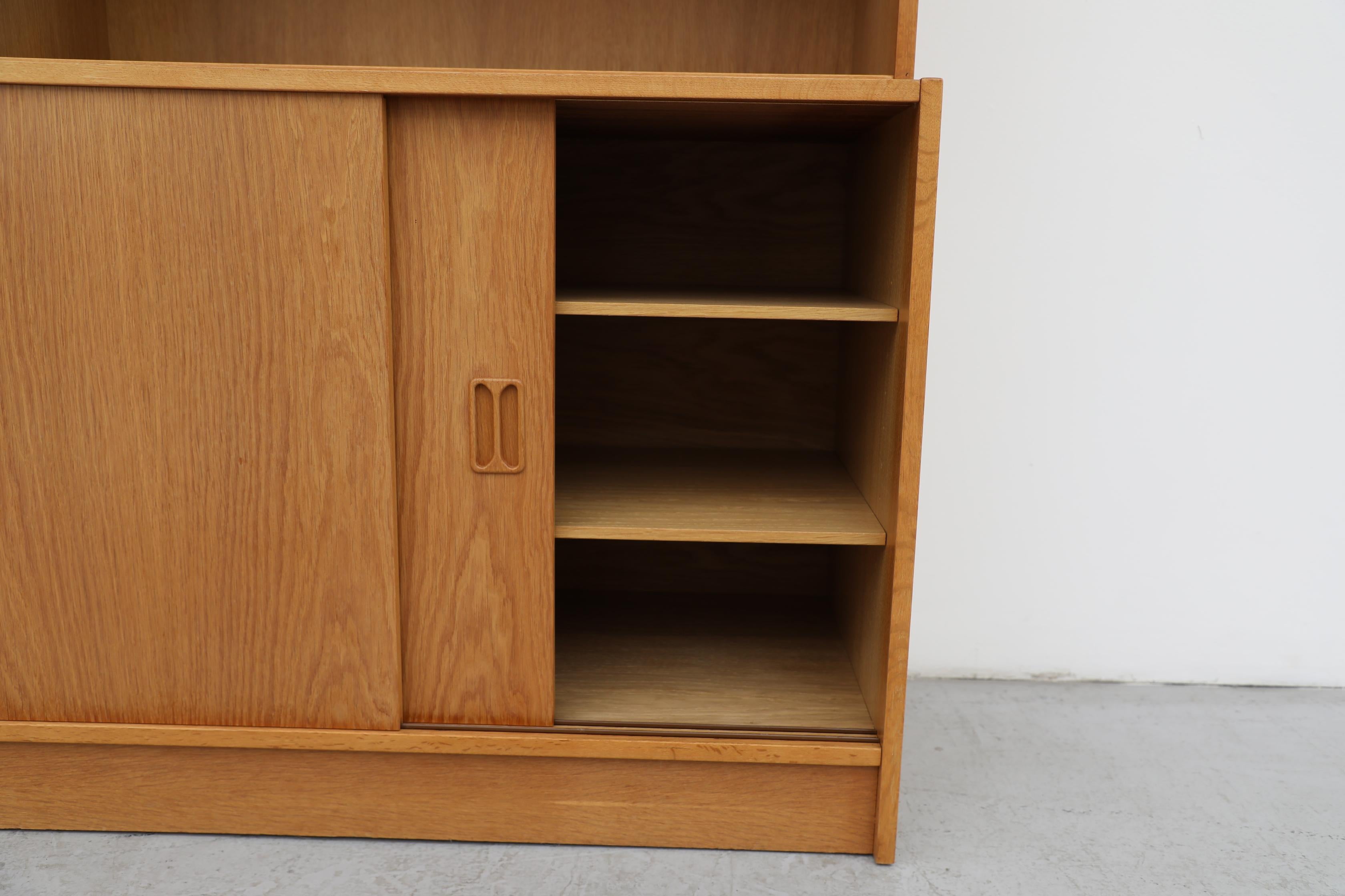 Mid-Century Oak Bookcase with Upper and Lower Cabinets by Niels Andersen 6
