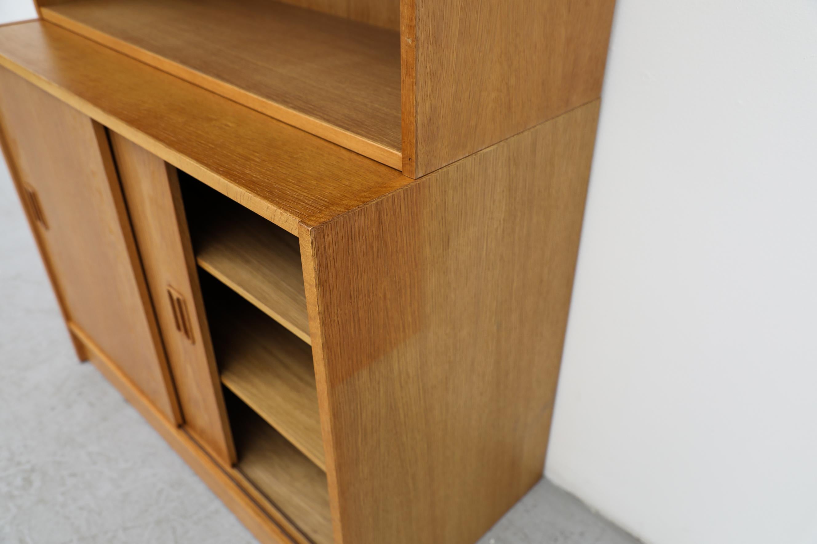 Mid-Century Oak Bookcase with Upper and Lower Cabinets by Niels Andersen 7