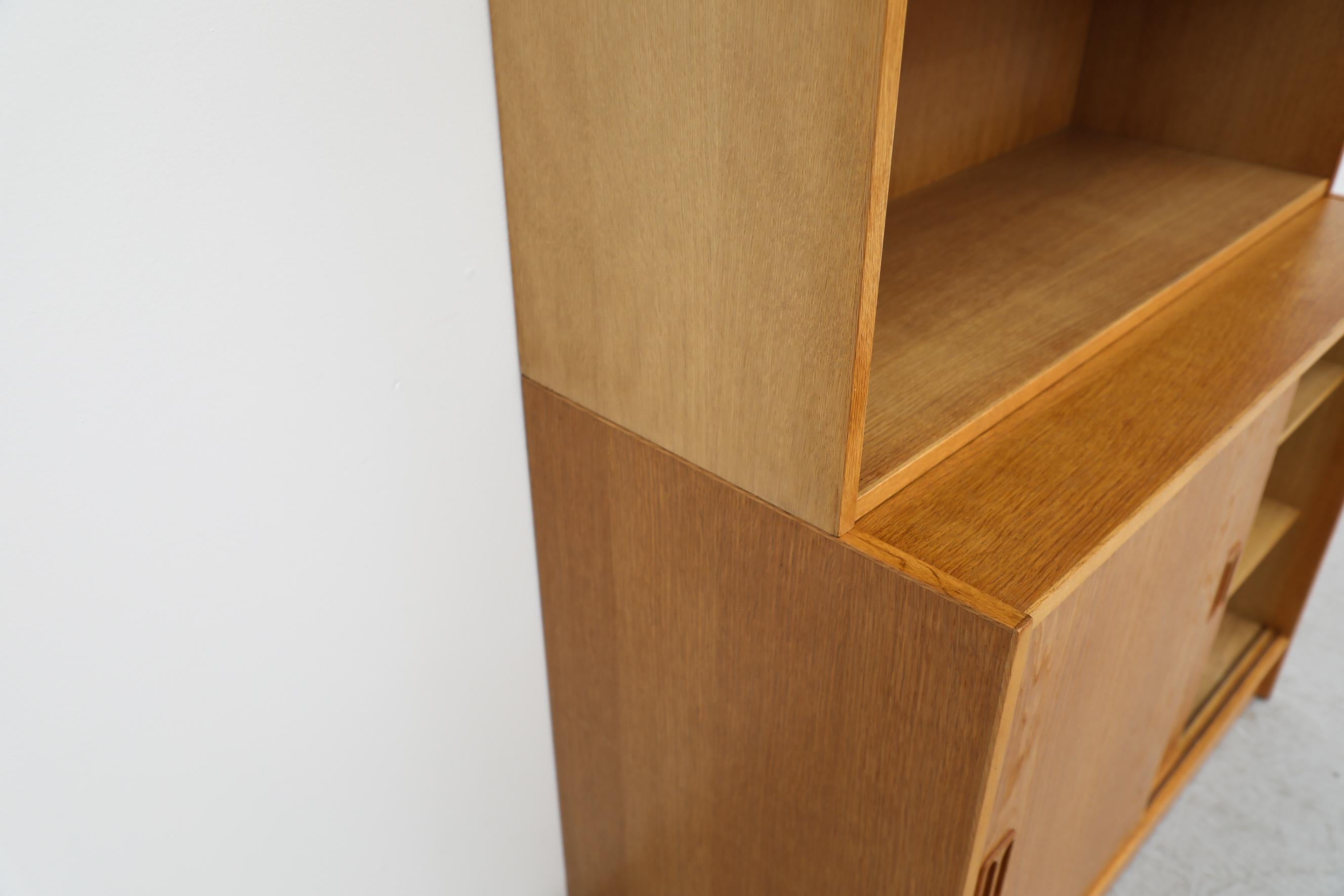 Mid-Century Oak Bookcase with Upper and Lower Cabinets by Niels Andersen 8