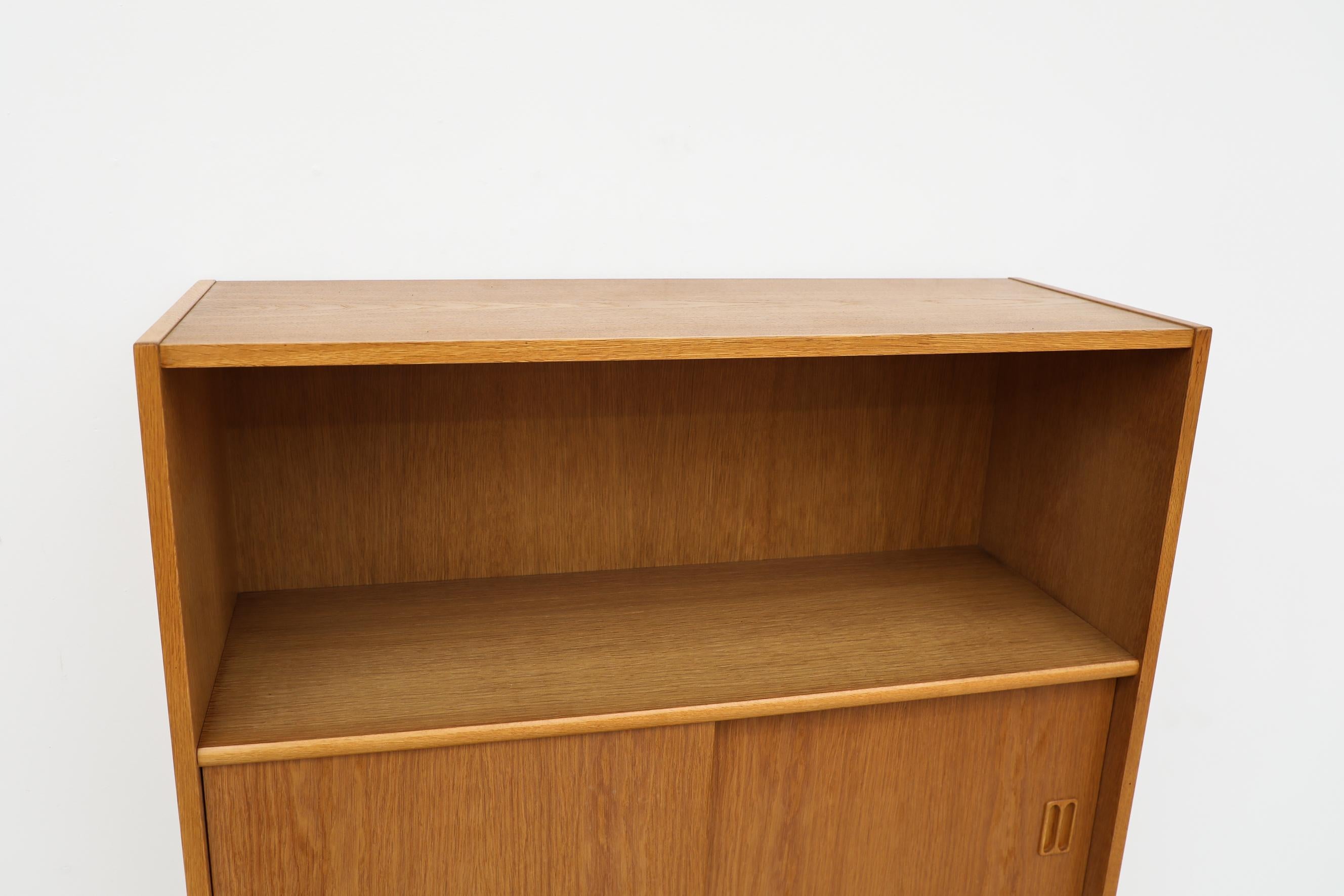 Mid-Century Oak Bookcase with Upper and Lower Cabinets by Niels Andersen 1