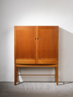 Mid-Century Oak Cabinet by Gunnar Myrstrand for Källemo, Sweden, 1960s