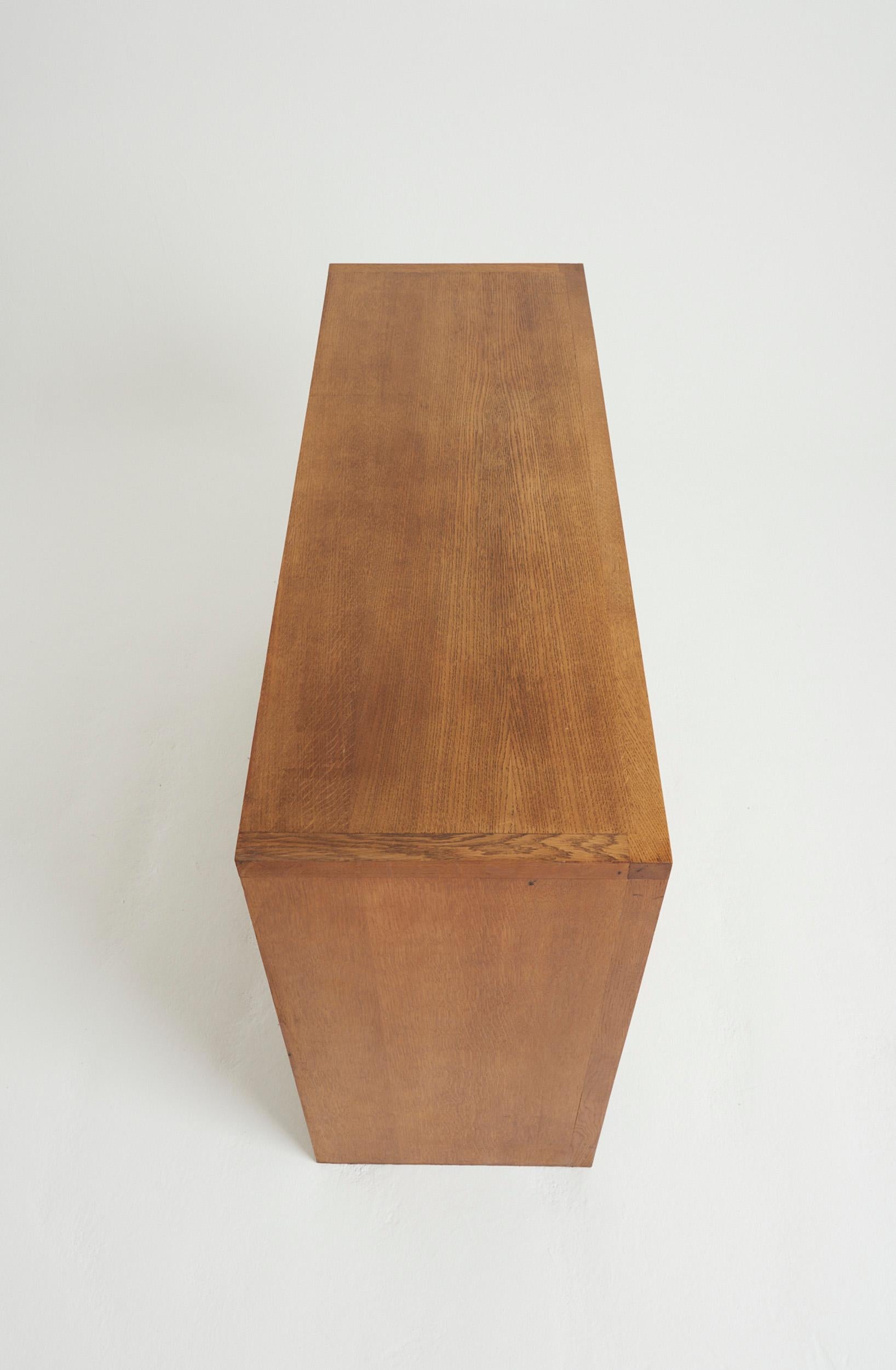 Mid-Century Oak Cabinet For Sale 8