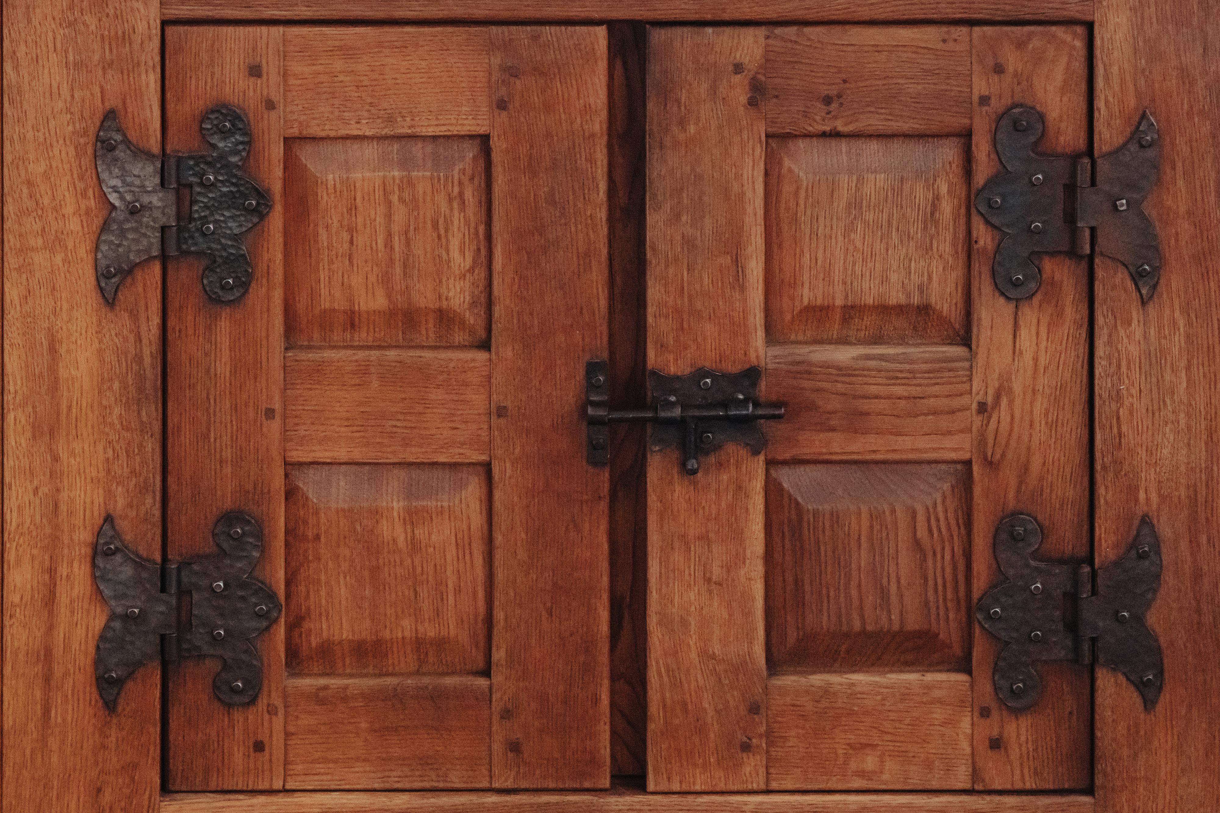 Mid Century Oak Cabinet From France, Circa 1960 In Good Condition For Sale In Nashville, TN