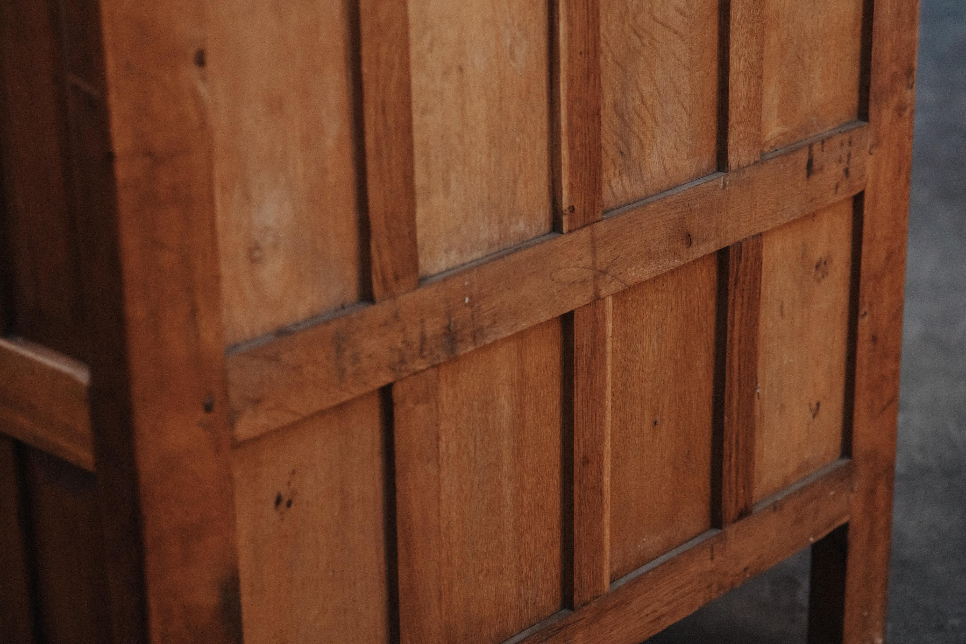 Mid Century Oak Cabinet From France, Circa 1960 For Sale 1
