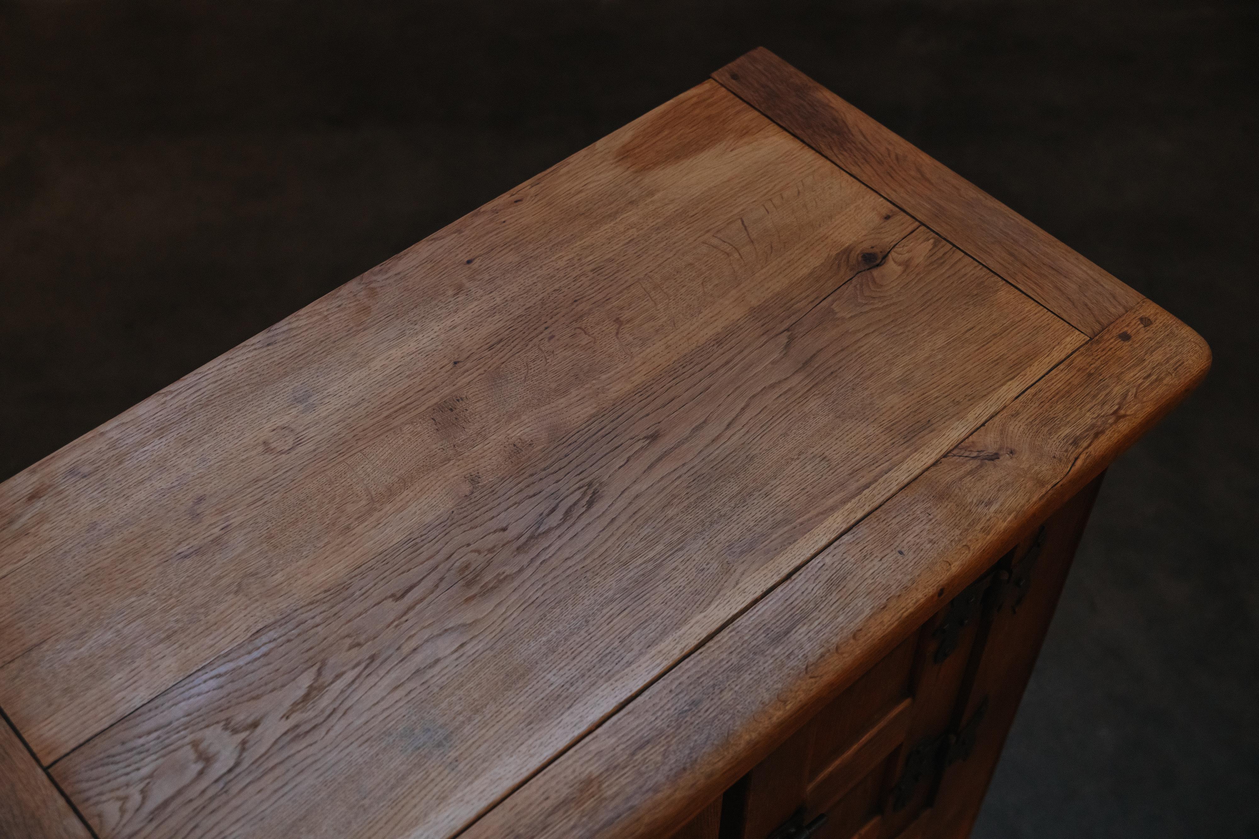 Mid Century Oak Cabinet From France, Circa 1960 For Sale 2