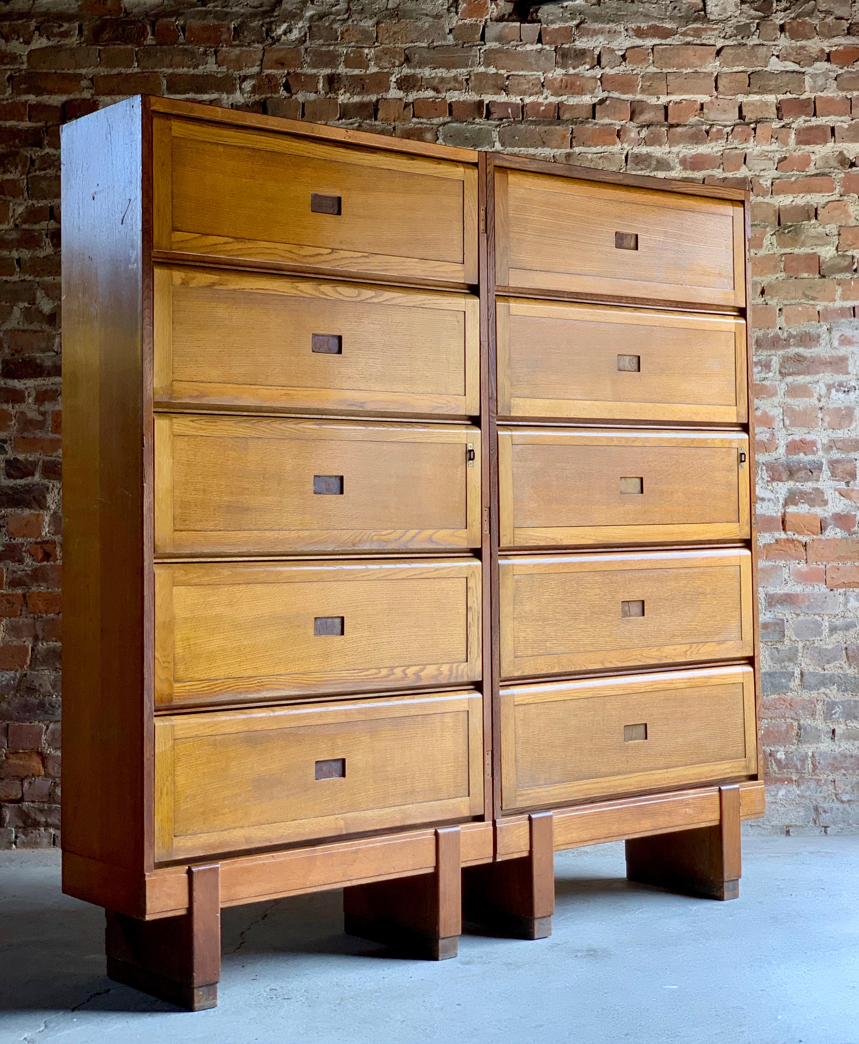 Midcentury Oak Cabinet RAF Staverton, circa 1956 N0 1 2