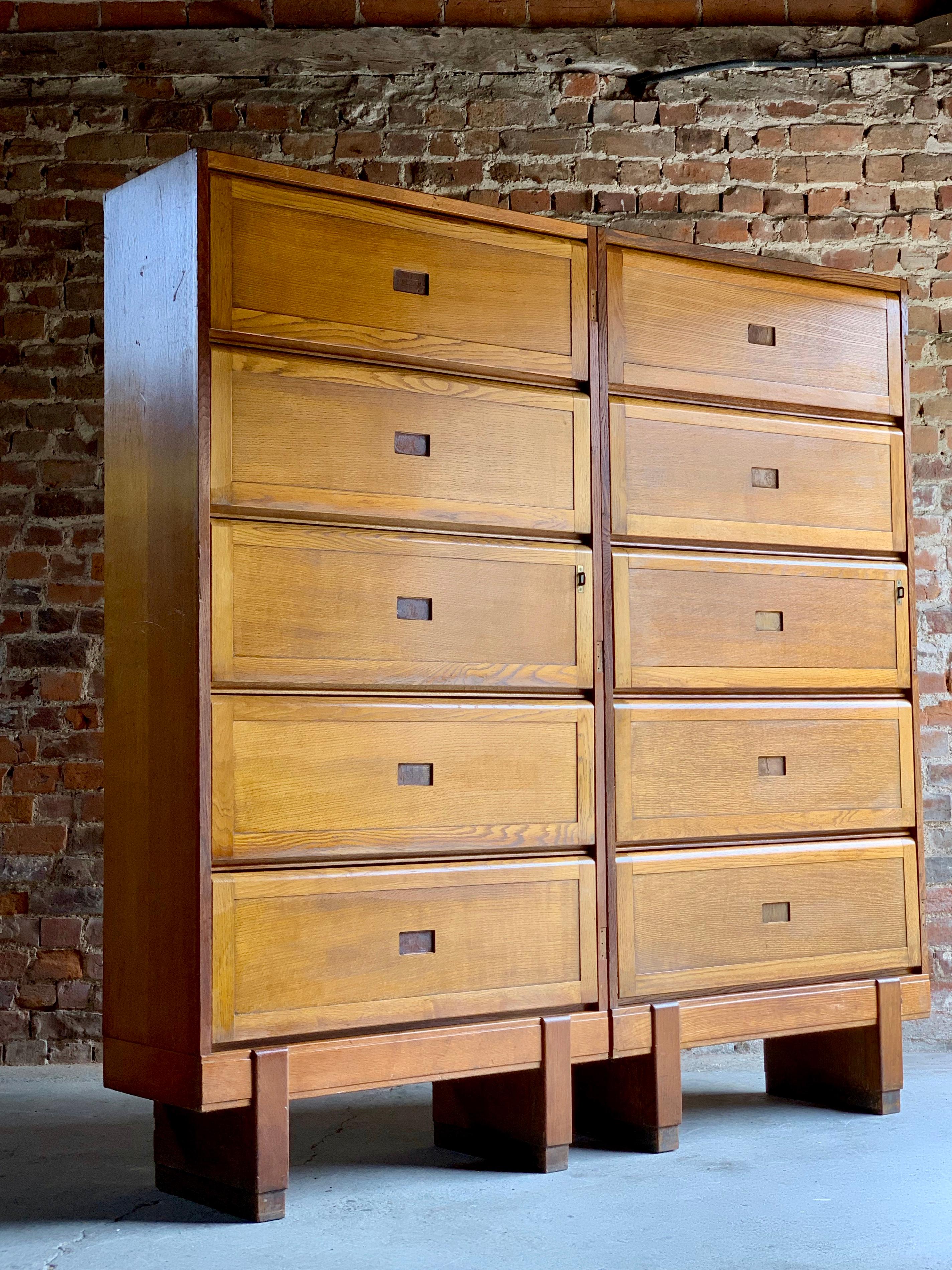 Midcentury Oak Cabinet RAF Staverton, circa 1956 N0 1 3