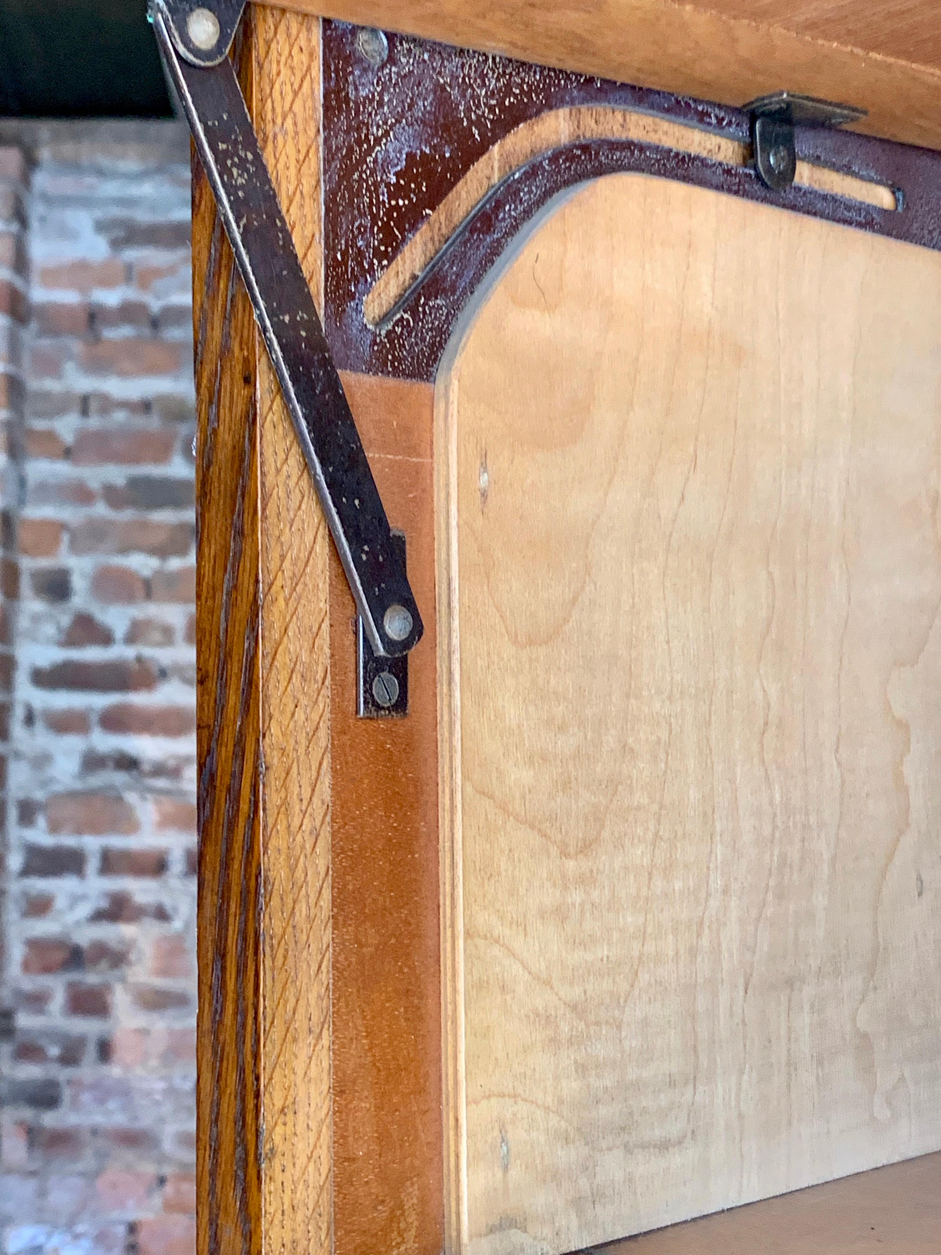 Mid-Century Modern Midcentury Oak Cabinet RAF Staverton, circa 1956 N0 1