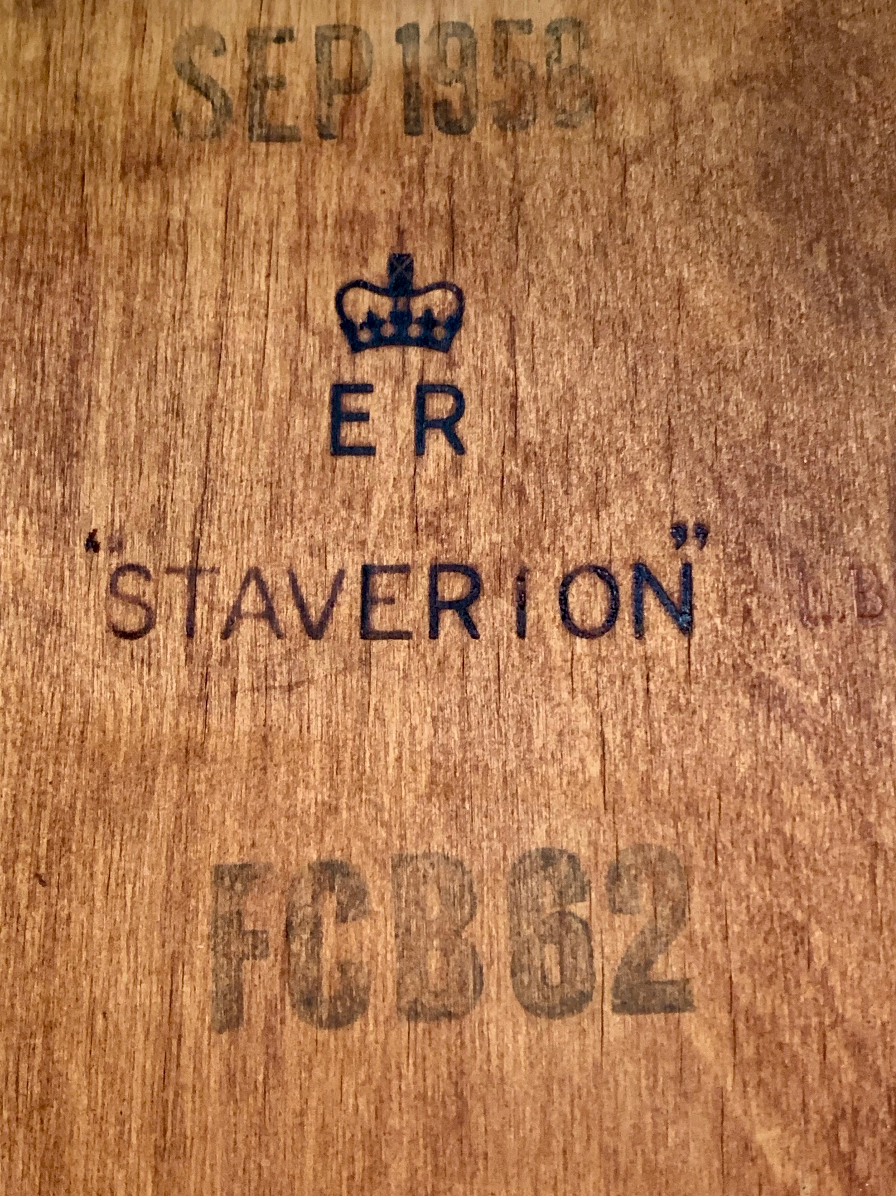 British Midcentury Oak Cabinet RAF Staverton, circa 1956 N0 1