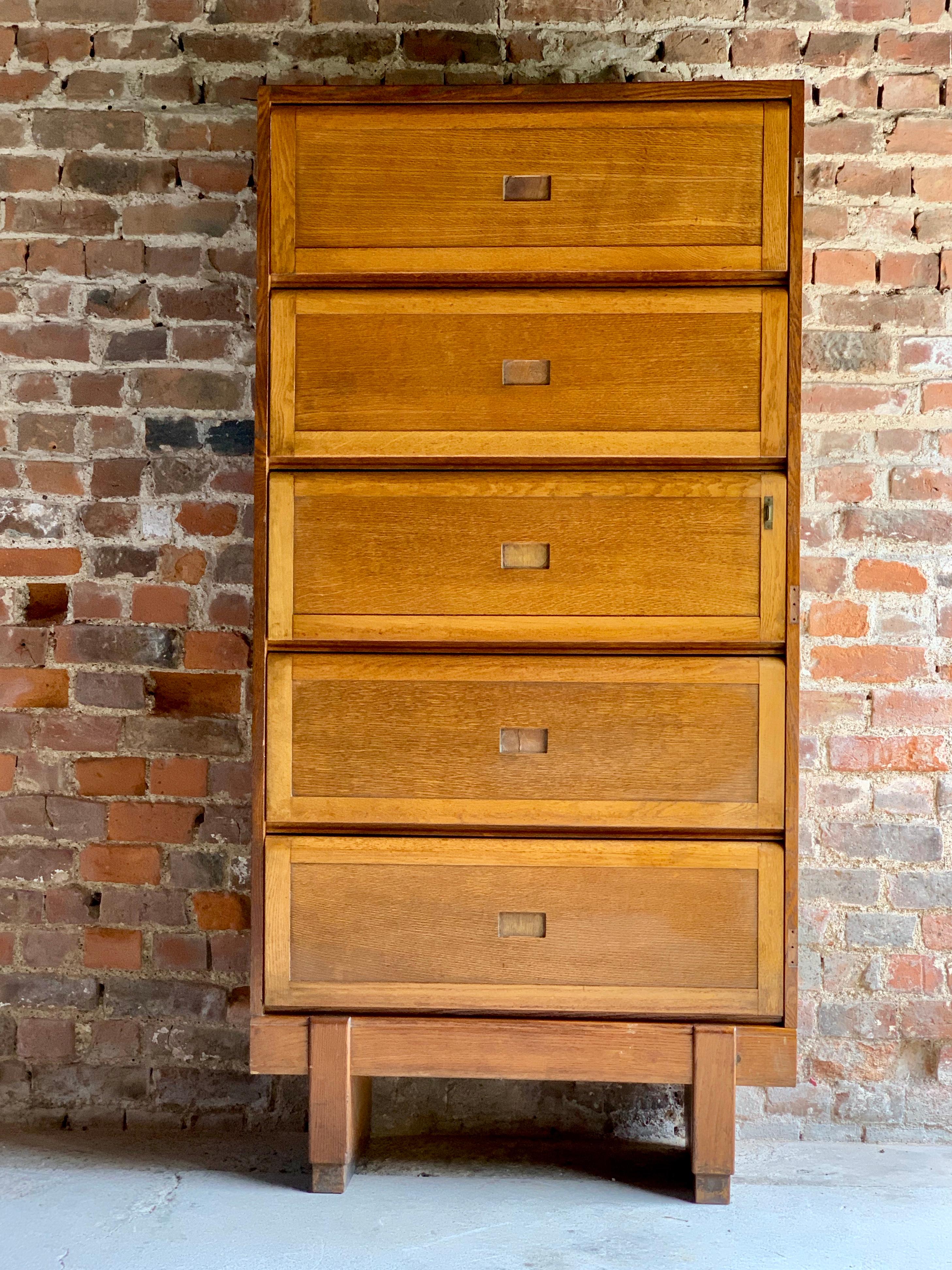 Midcentury Oak Cabinet RAF Staverton, circa 1956 N0 1 In Good Condition In Longdon, Tewkesbury