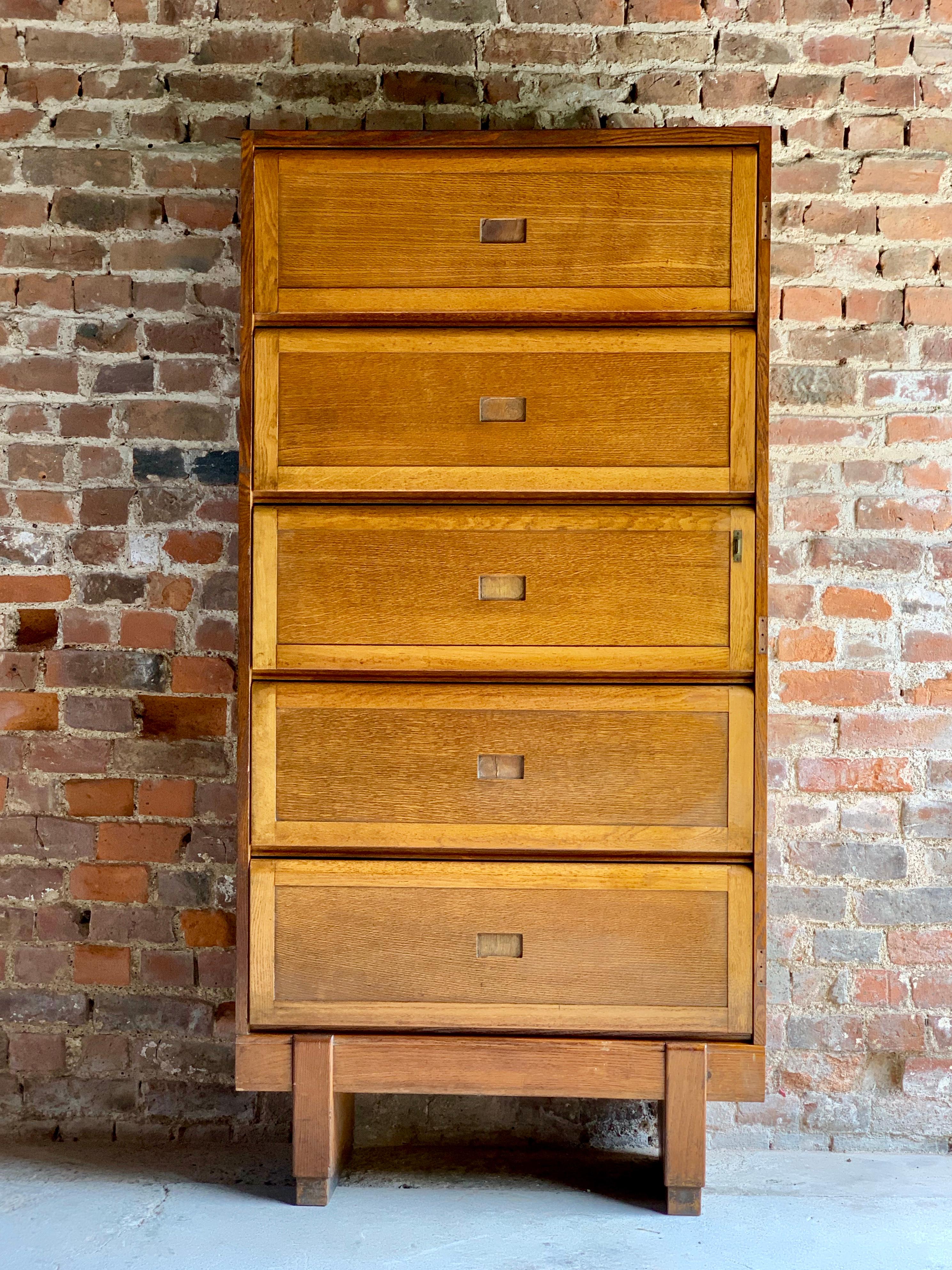 20th Century Midcentury Oak Cabinet RAF Staverton, circa 1956 N0 1