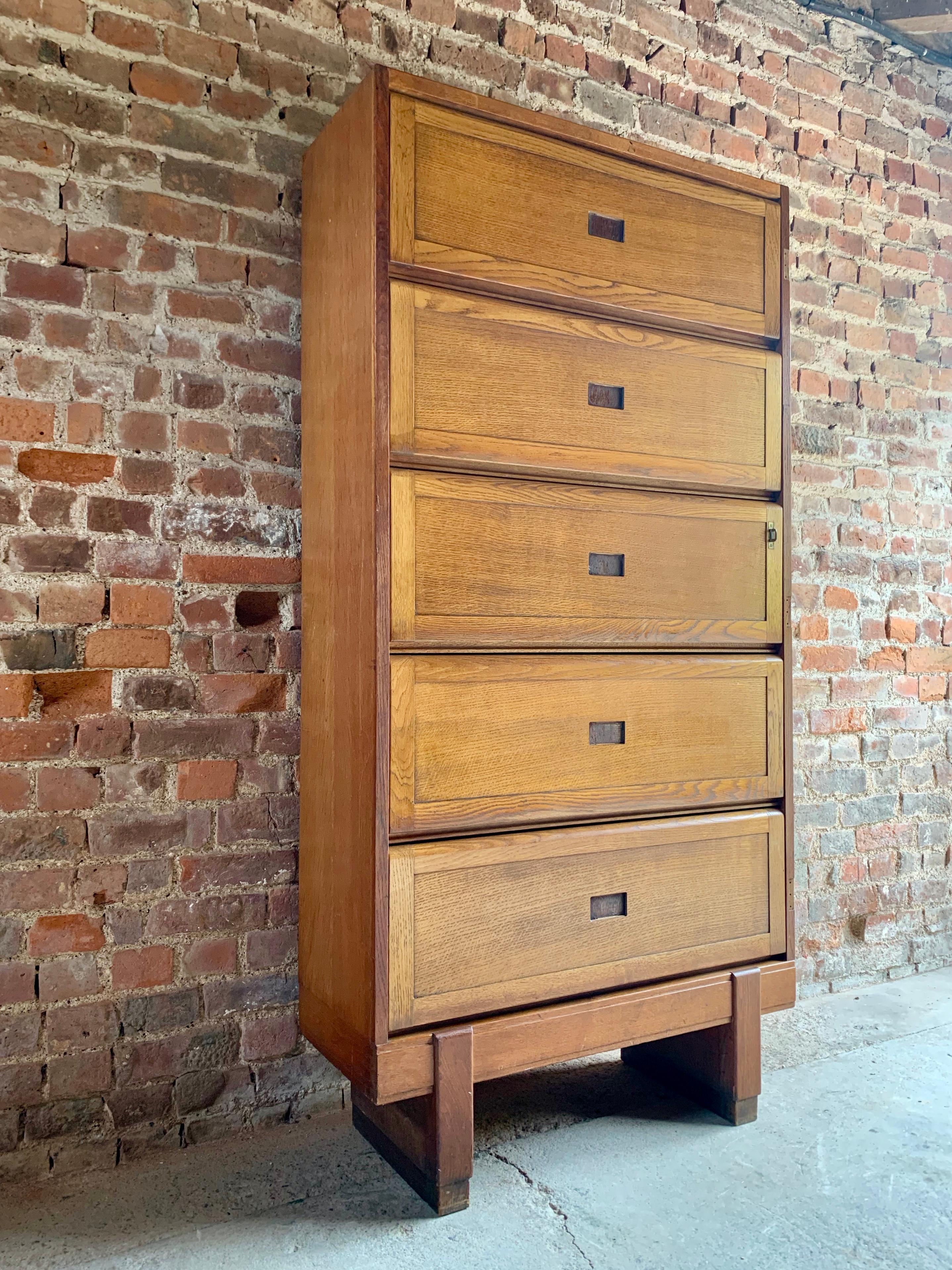 Midcentury Oak Cabinet RAF Staverton circa 1956 N0 2 2