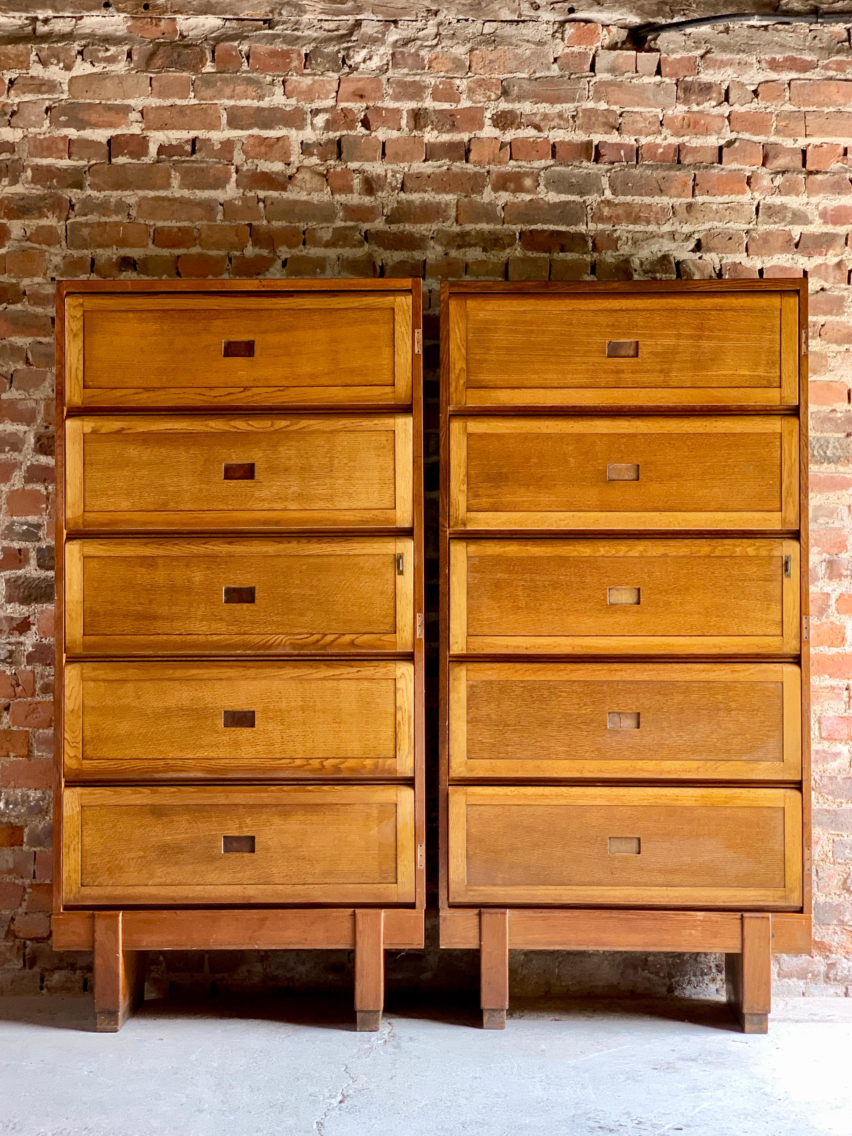 Midcentury Oak Cabinet RAF Staverton circa 1956 N0 2 3