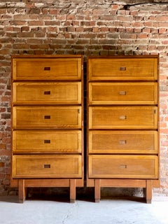 Midcentury Oak Cabinet RAF Staverton circa 1956 N0 3