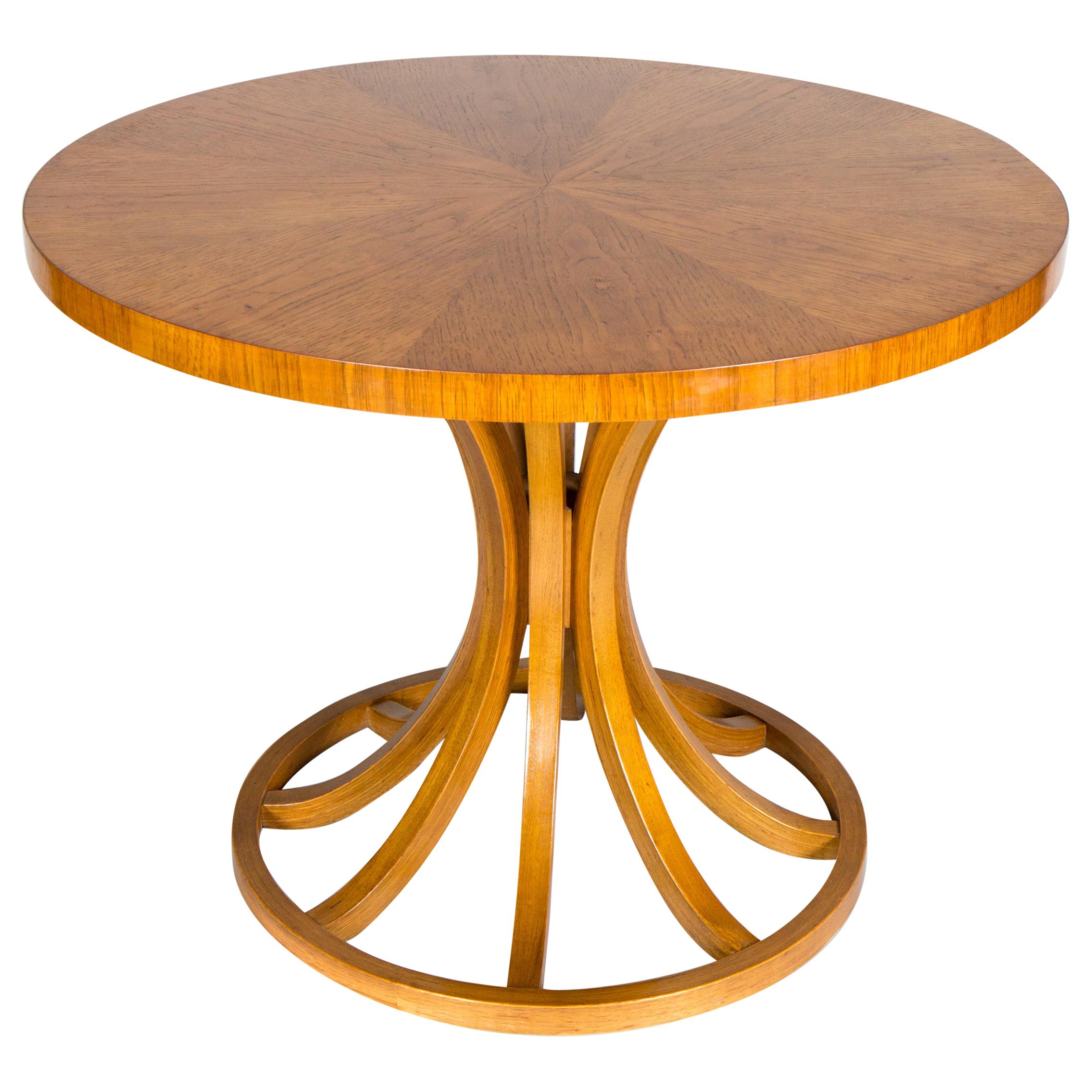 Midcentury Oak Center Table For Sale